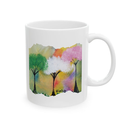Inspirational Mug, Colorful Trees, He is the Vine | LIMITED TIME 50% OFF