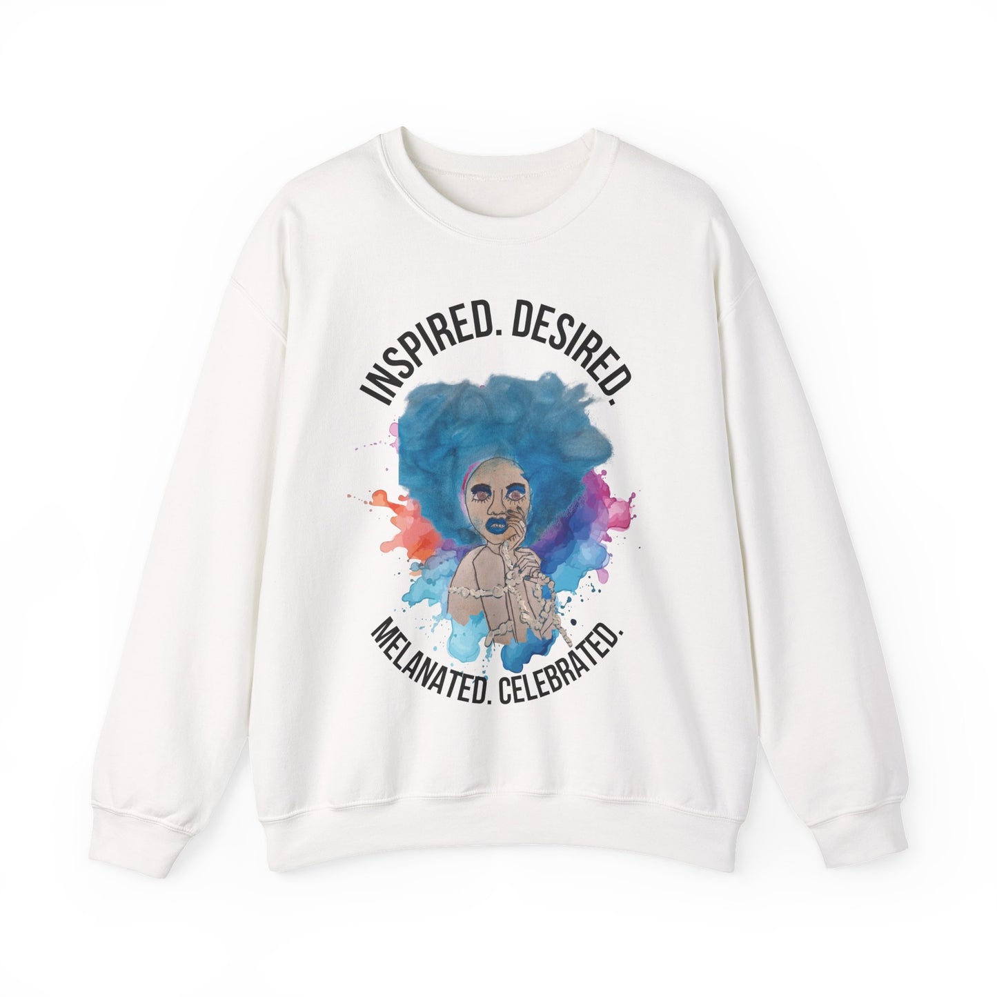 Black Girl Magic Sweatshirt #2, Black Queen Women's Empowerment Unisex Crewneck, Melanin Pride Jumper, Inspired Desired Celebrated Apparel,