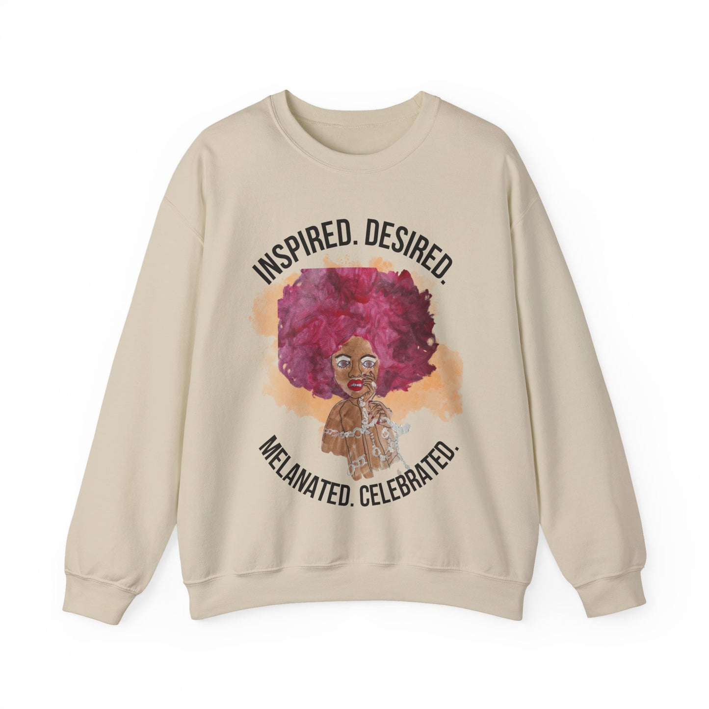 Black Girl Magic Sweatshirt #3, Black Queen Women's Empowerment Unisex Crewneck, Melanin Pride Jumper, Inspired Desired Celebrated Apparel,