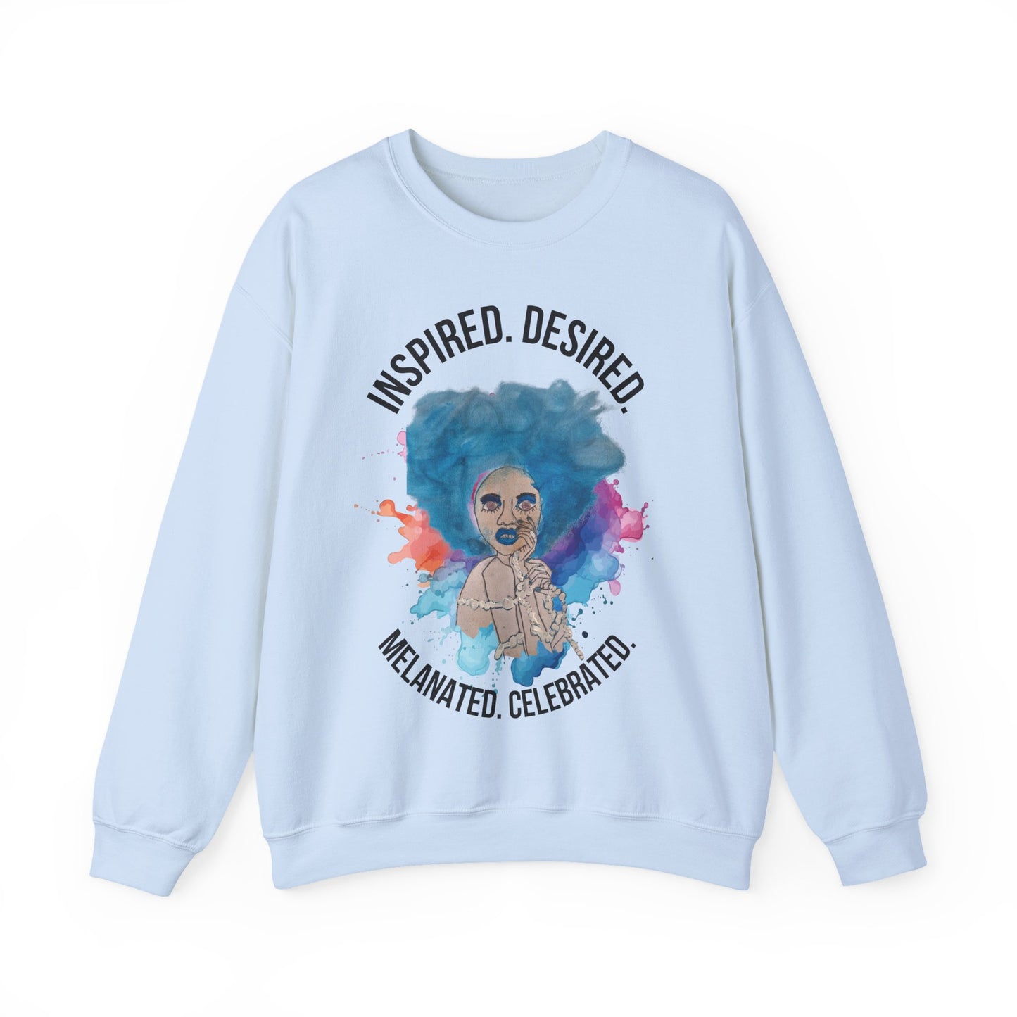 Black Girl Magic Sweatshirt #2, Black Queen Women's Empowerment Unisex Crewneck, Melanin Pride Jumper, Inspired Desired Celebrated Apparel,