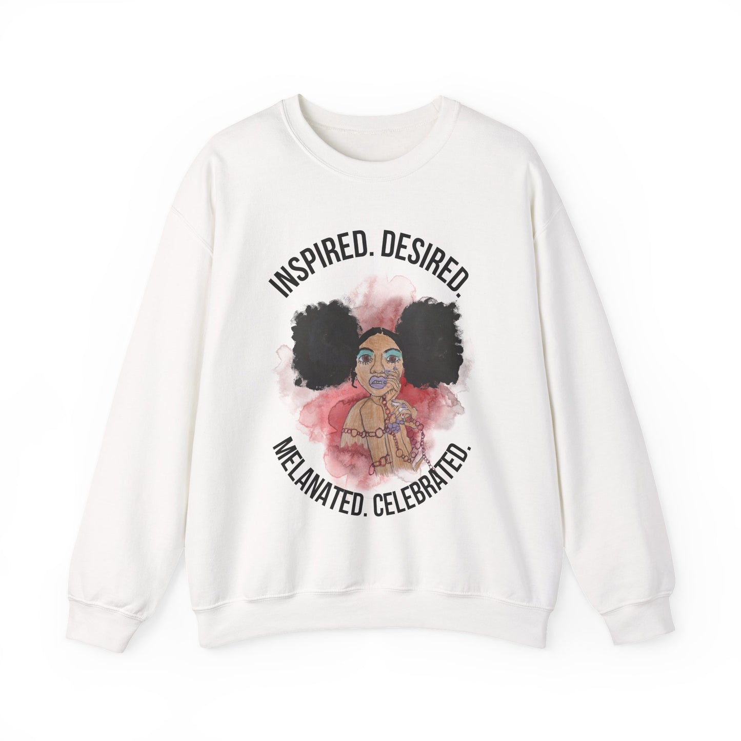 Black Girl Magic Sweatshirt #4, Black Queen Women's Empowerment Unisex Crewneck, Melanin Pride Jumper, Inspired Desired Celebrated Apparel,