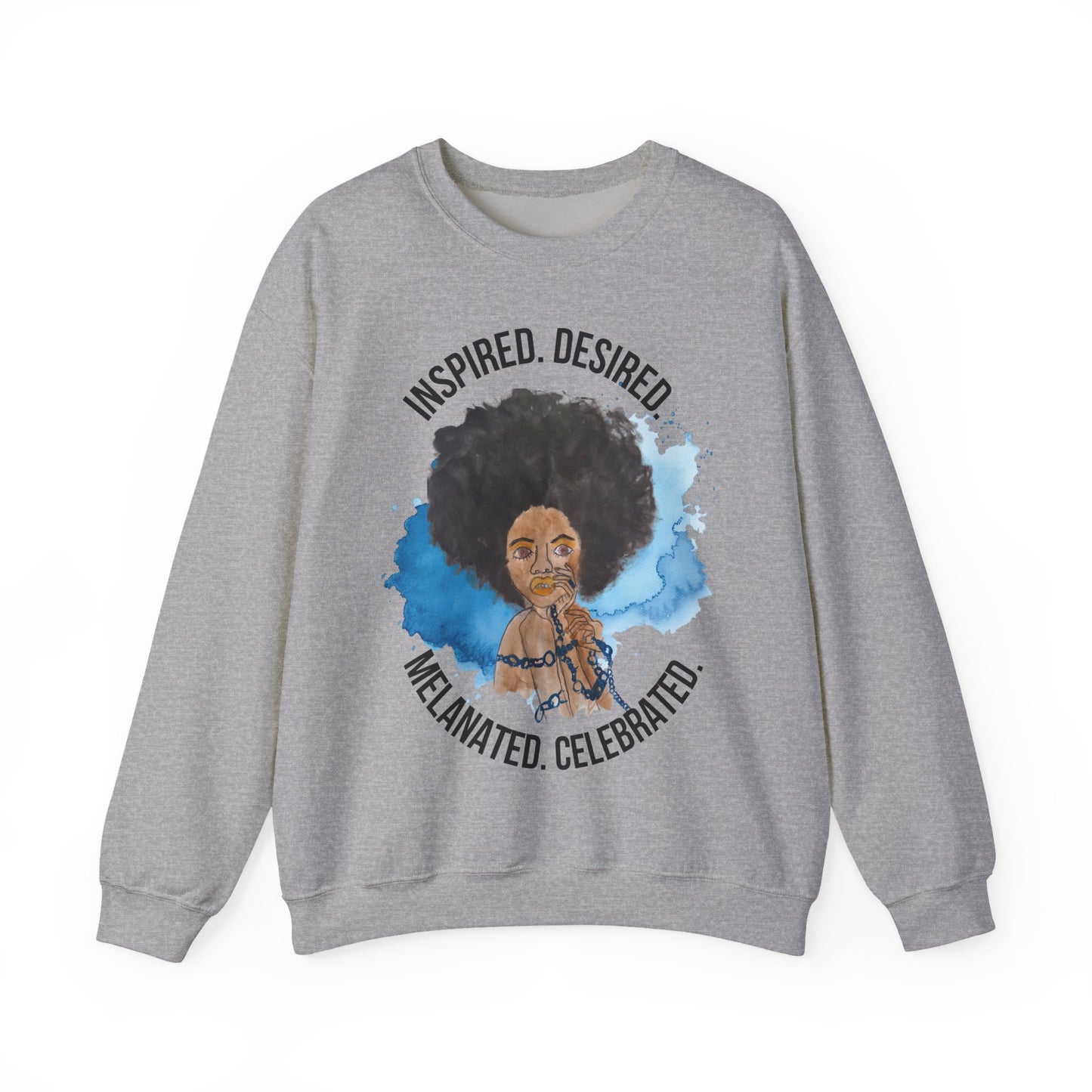 Black Girl Magic Sweatshirt #5, Black Queen Women's Empowerment Unisex Crewneck, Melanin Pride Jumper, Inspired Desired Celebrated Apparel,