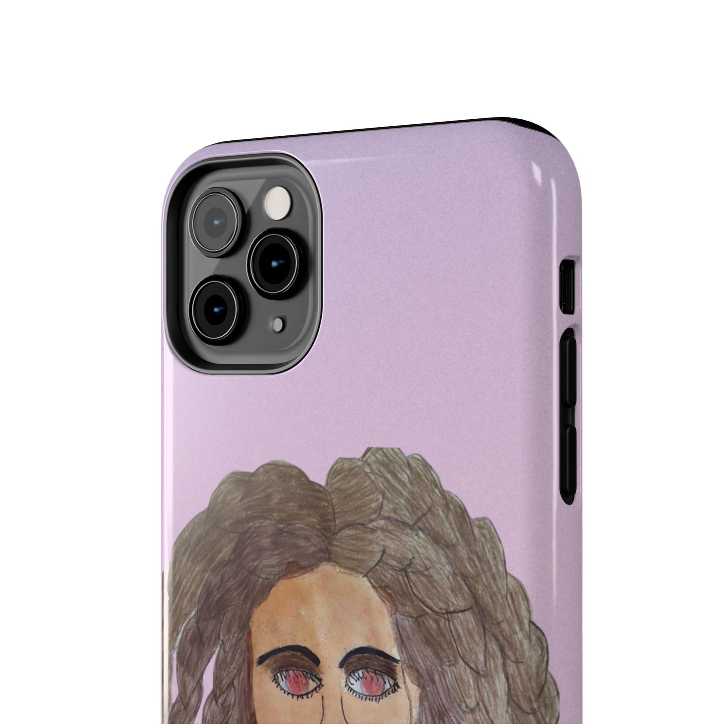 Black Woman Art Tough Phone Case, Hand-Painted Graphics, Original Art iPhone Cover, Protective Phone Case, Unique Artwork Case