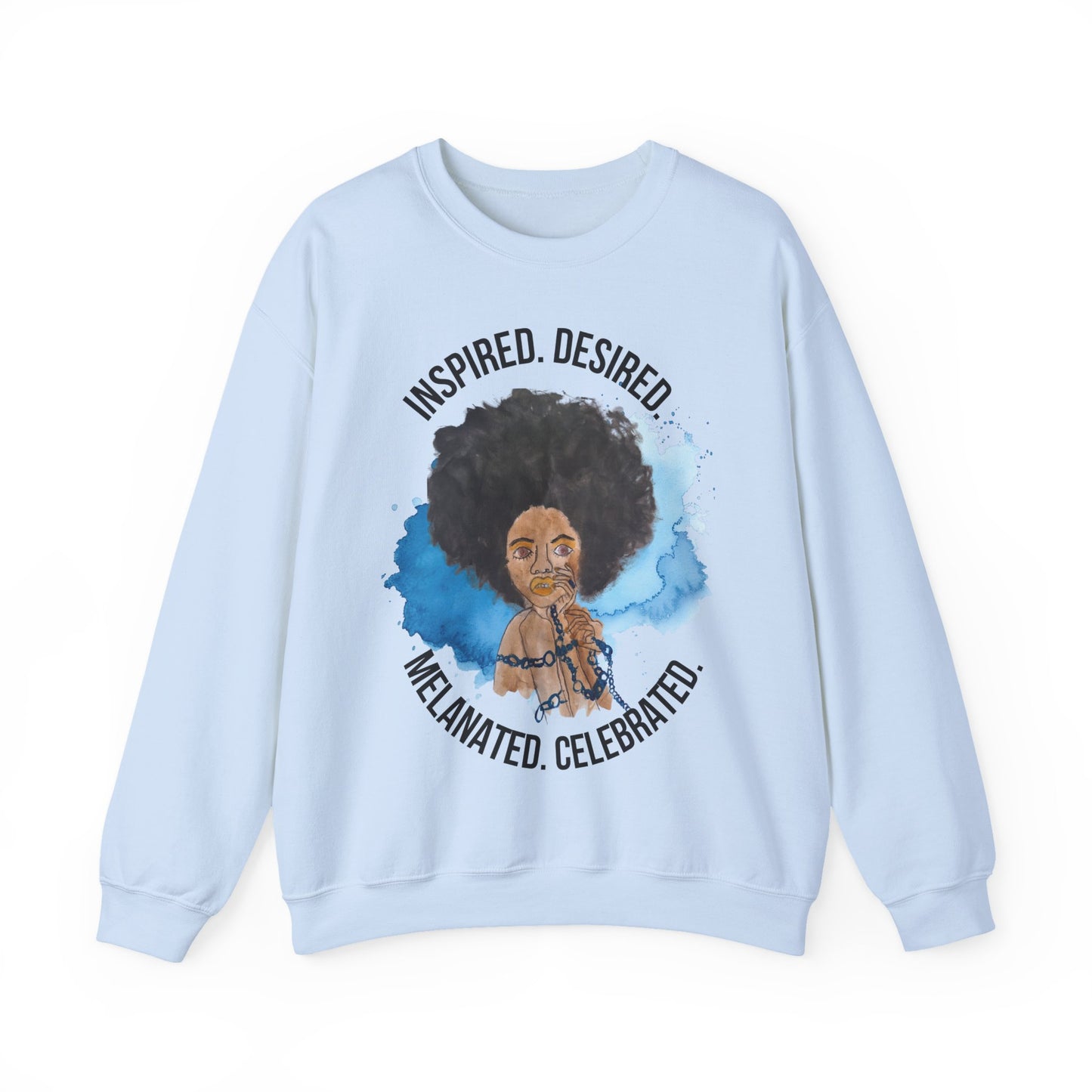Black Girl Magic Sweatshirt #5, Black Queen Women's Empowerment Unisex Crewneck, Melanin Pride Jumper, Inspired Desired Celebrated Apparel,
