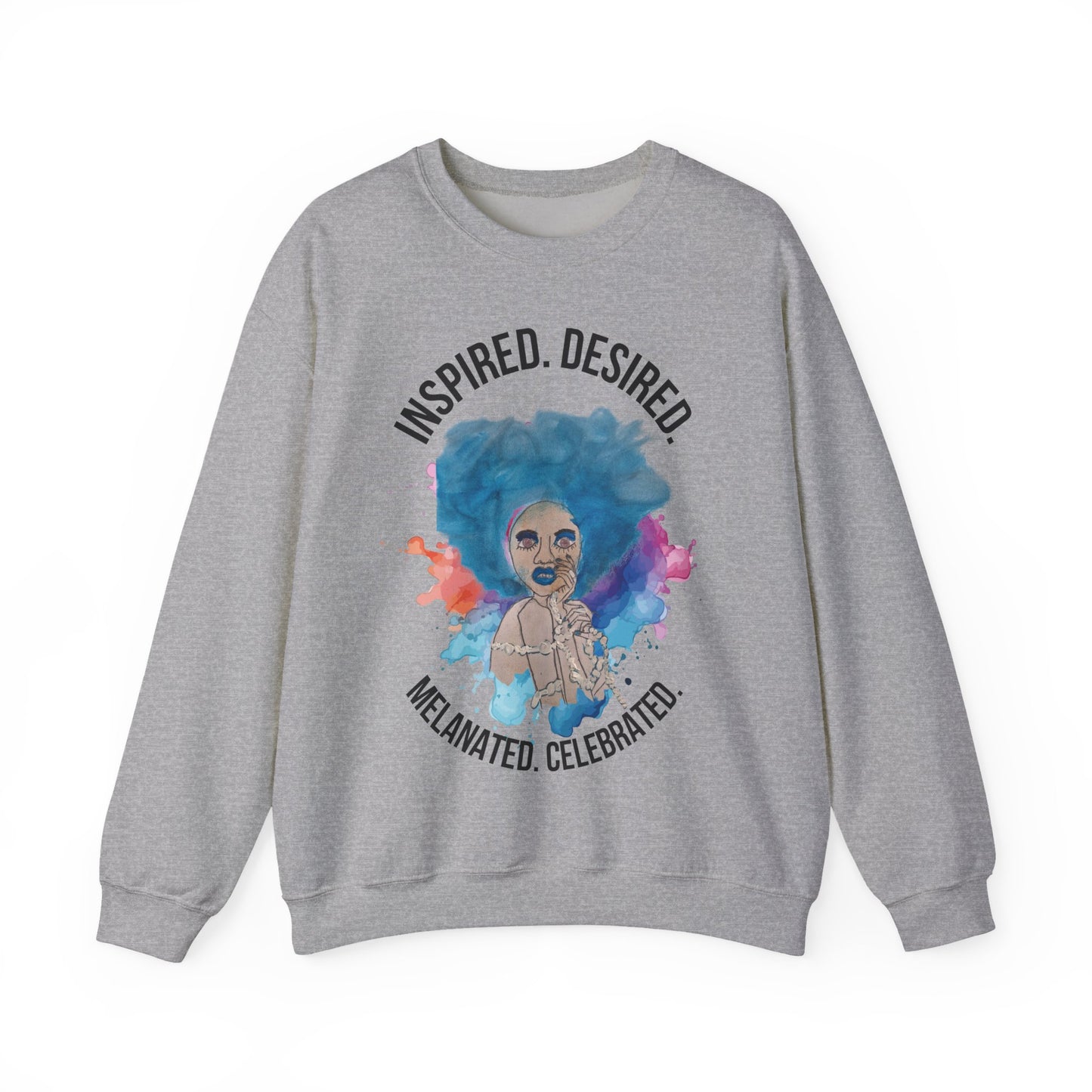 Black Girl Magic Sweatshirt #2, Black Queen Women's Empowerment Unisex Crewneck, Melanin Pride Jumper, Inspired Desired Celebrated Apparel,