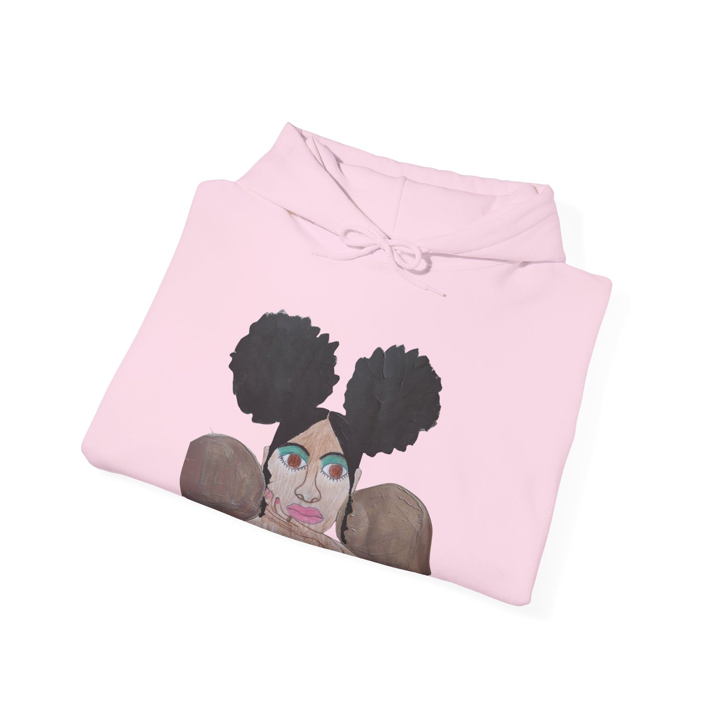 Melanated. Celebrated. Hoodie – Black Girl Magic Afro Art Sweatshirt | Urban Streetwear for Women