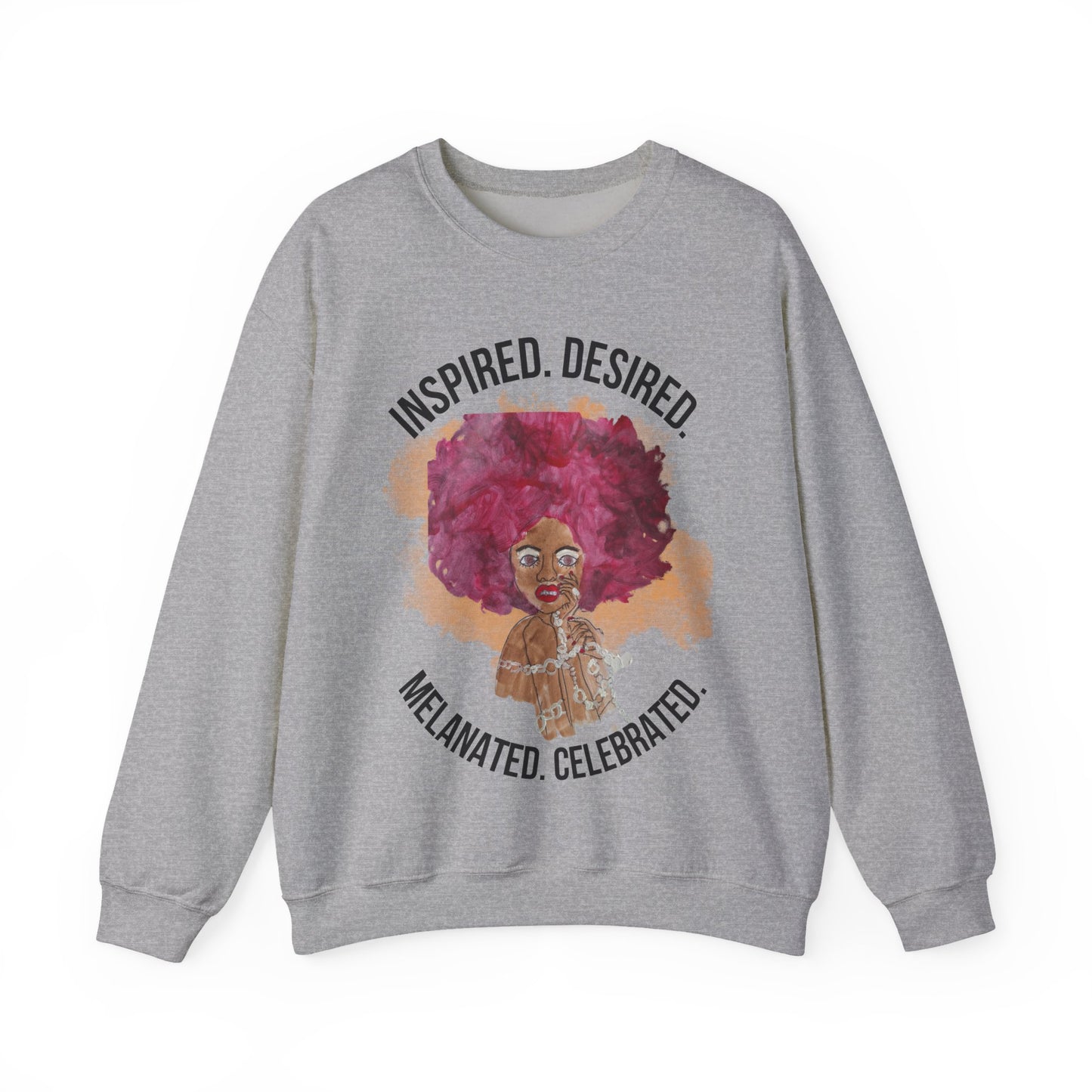 Black Girl Magic Sweatshirt #3, Black Queen Women's Empowerment Unisex Crewneck, Melanin Pride Jumper, Inspired Desired Celebrated Apparel,