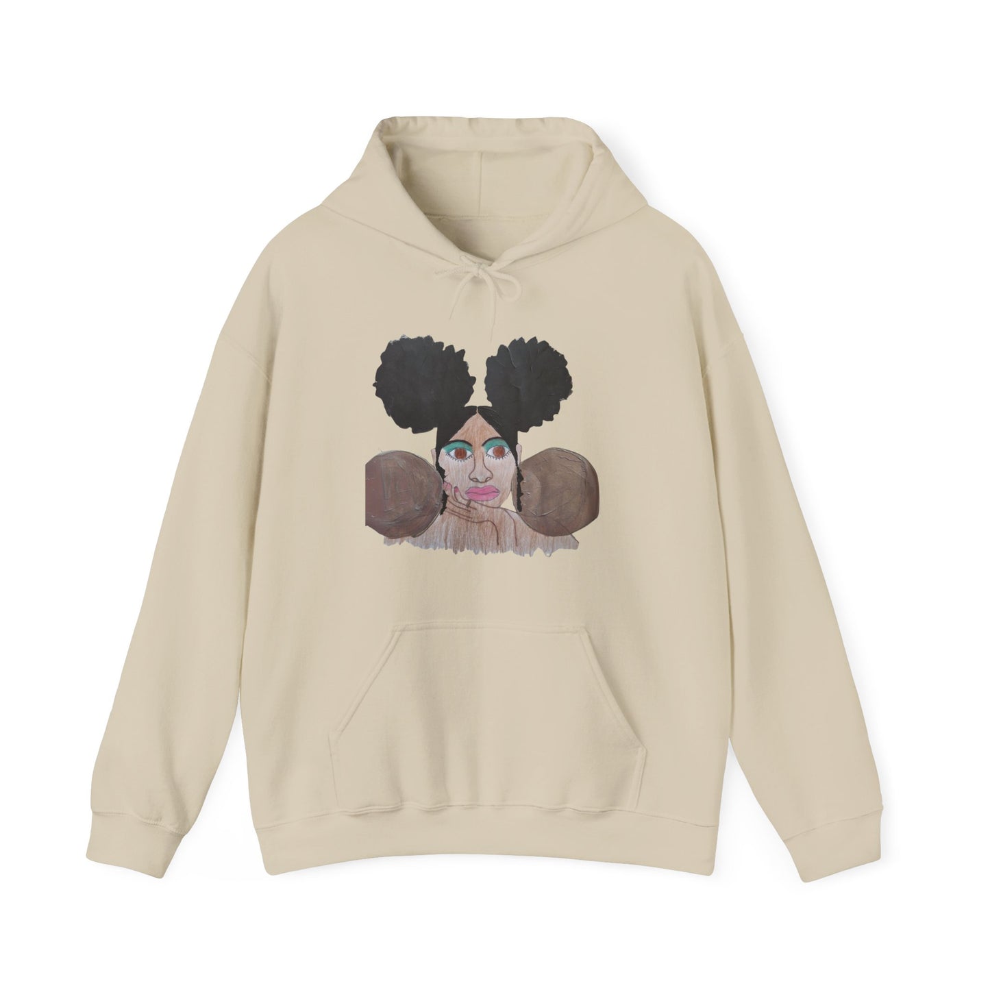 Melanated. Celebrated. Hoodie – Black Girl Magic Afro Art Sweatshirt | Urban Streetwear for Women