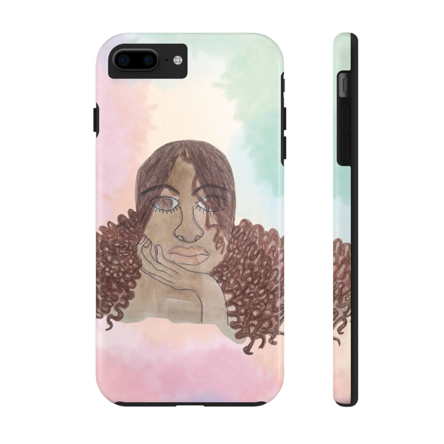 Black Woman Art Phone Case + Free ($10 value) Wallpaper | Limited Time Sale