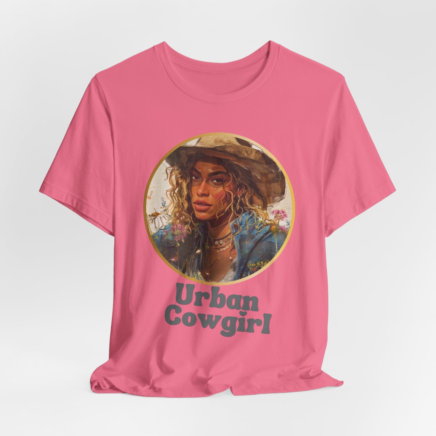 BEYONCE-INSPIRED, Urban Cowgirl Graphic, Fan Art, Cowgirl Shirt, Country Shirt, Country Concert Tee, Western Graphic Tee for Women, Western Tee, Unisex Jersey Short Sleeve Tee