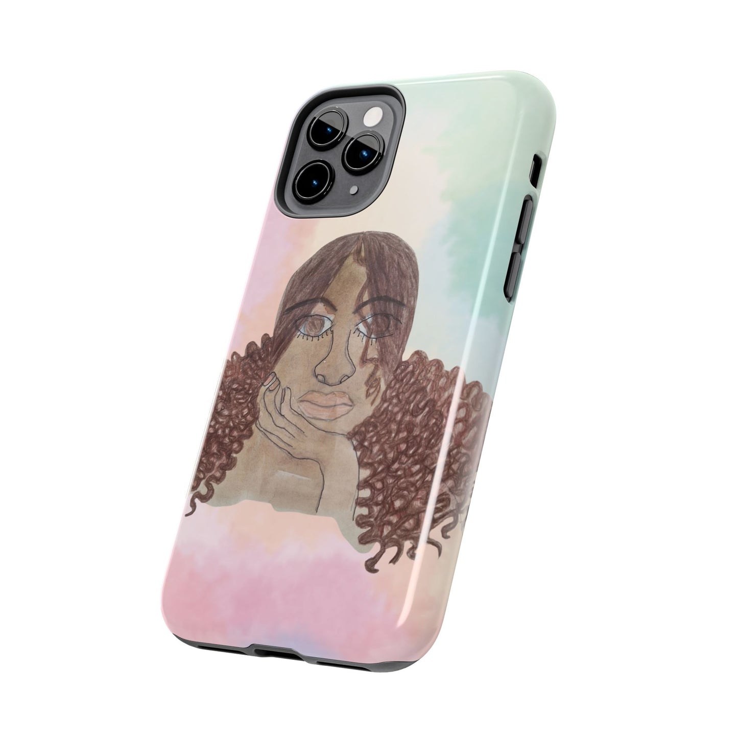 Black Woman Art Phone Case + Free ($10 value) Wallpaper | Limited Time Sale