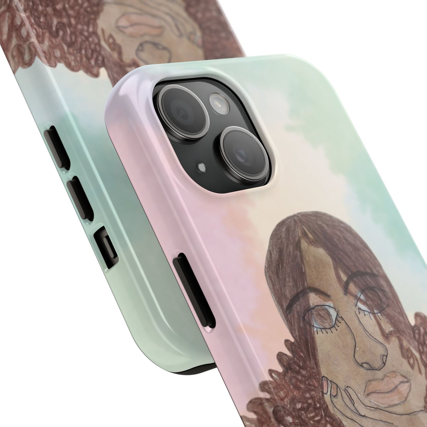 Black Woman Art Phone Case + Free ($10 value) Wallpaper | Limited Time Sale