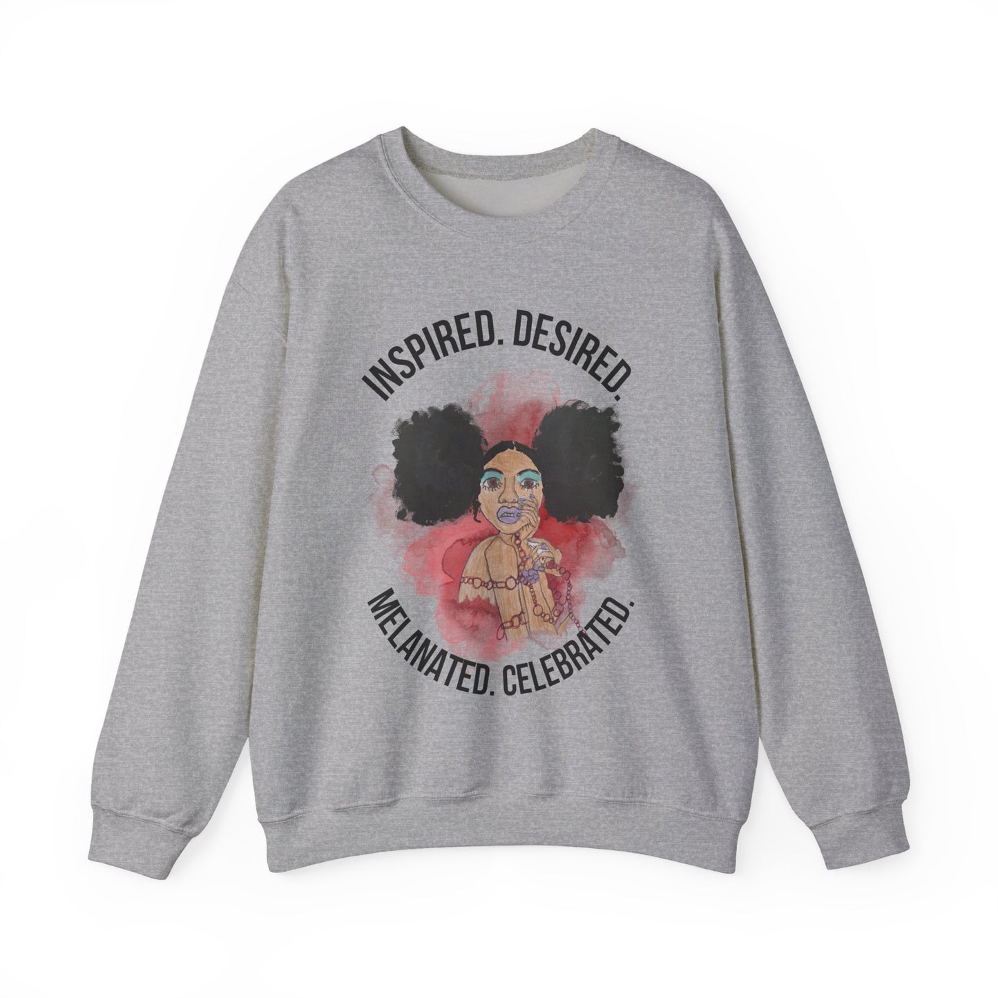 Black Girl Magic Sweatshirt #4, Black Queen Women's Empowerment Unisex Crewneck, Melanin Pride Jumper, Inspired Desired Celebrated Apparel,