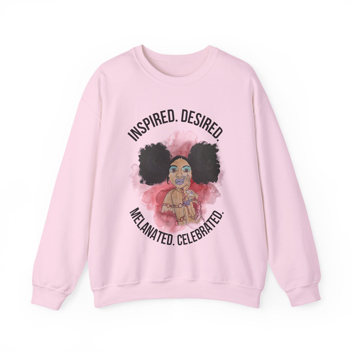 Black Girl Magic Sweatshirt #4, Black Queen Women's Empowerment Unisex Crewneck, Melanin Pride Jumper, Inspired Desired Celebrated Apparel,