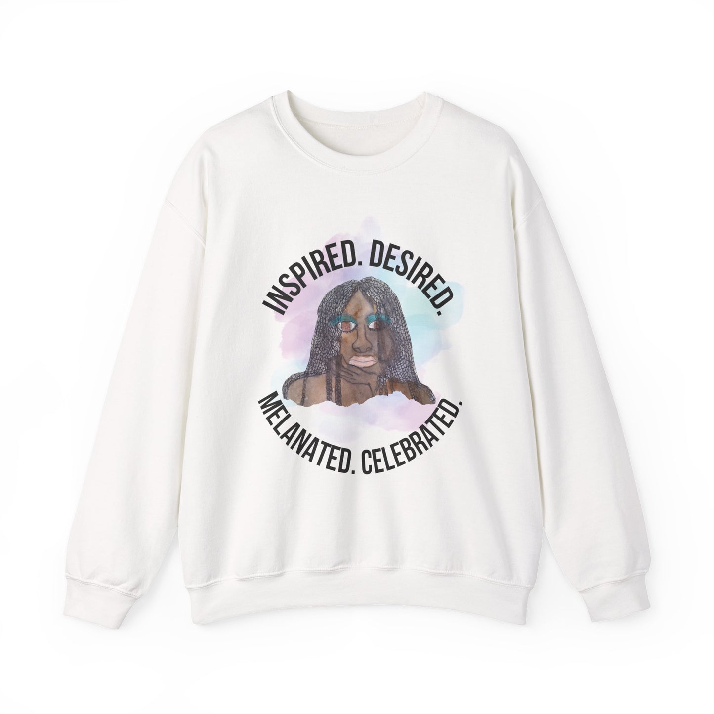 Black Girl Magic Sweatshirt #1, Black Queen Women's Empowerment Unisex Crewneck, Melanin Pride Jumper, Inspired Desired Celebrated Apparel,