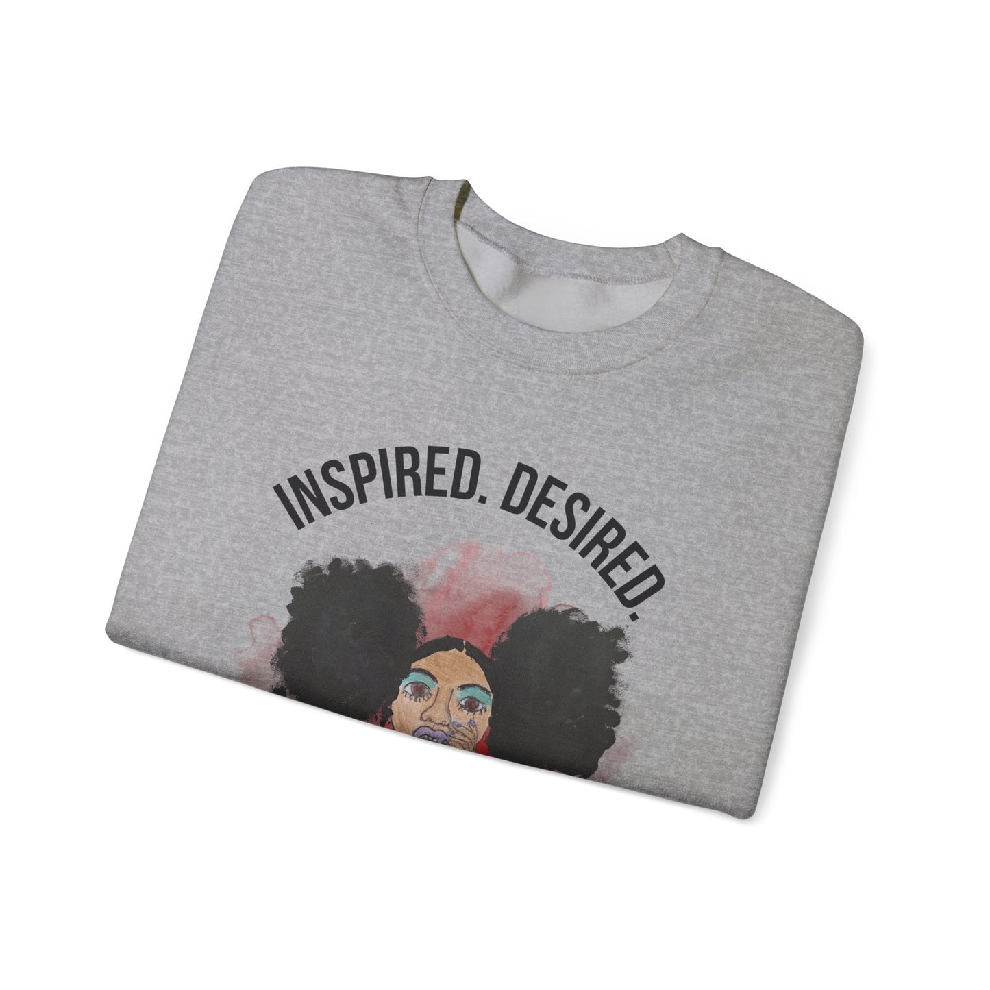 Black Girl Magic Sweatshirt #4, Black Queen Women's Empowerment Unisex Crewneck, Melanin Pride Jumper, Inspired Desired Celebrated Apparel,