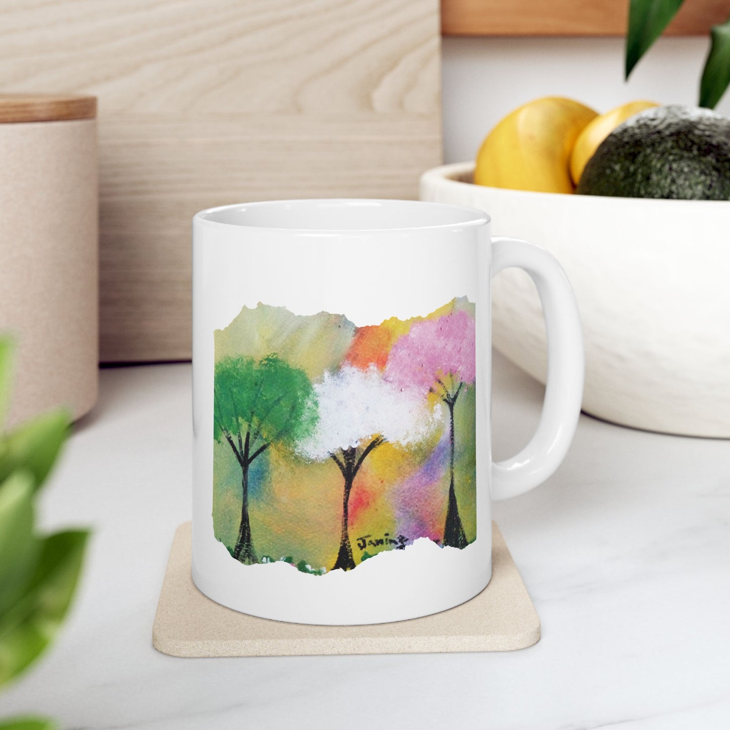 Inspirational Mug, Colorful Trees, He is the Vine | LIMITED TIME 50% OFF