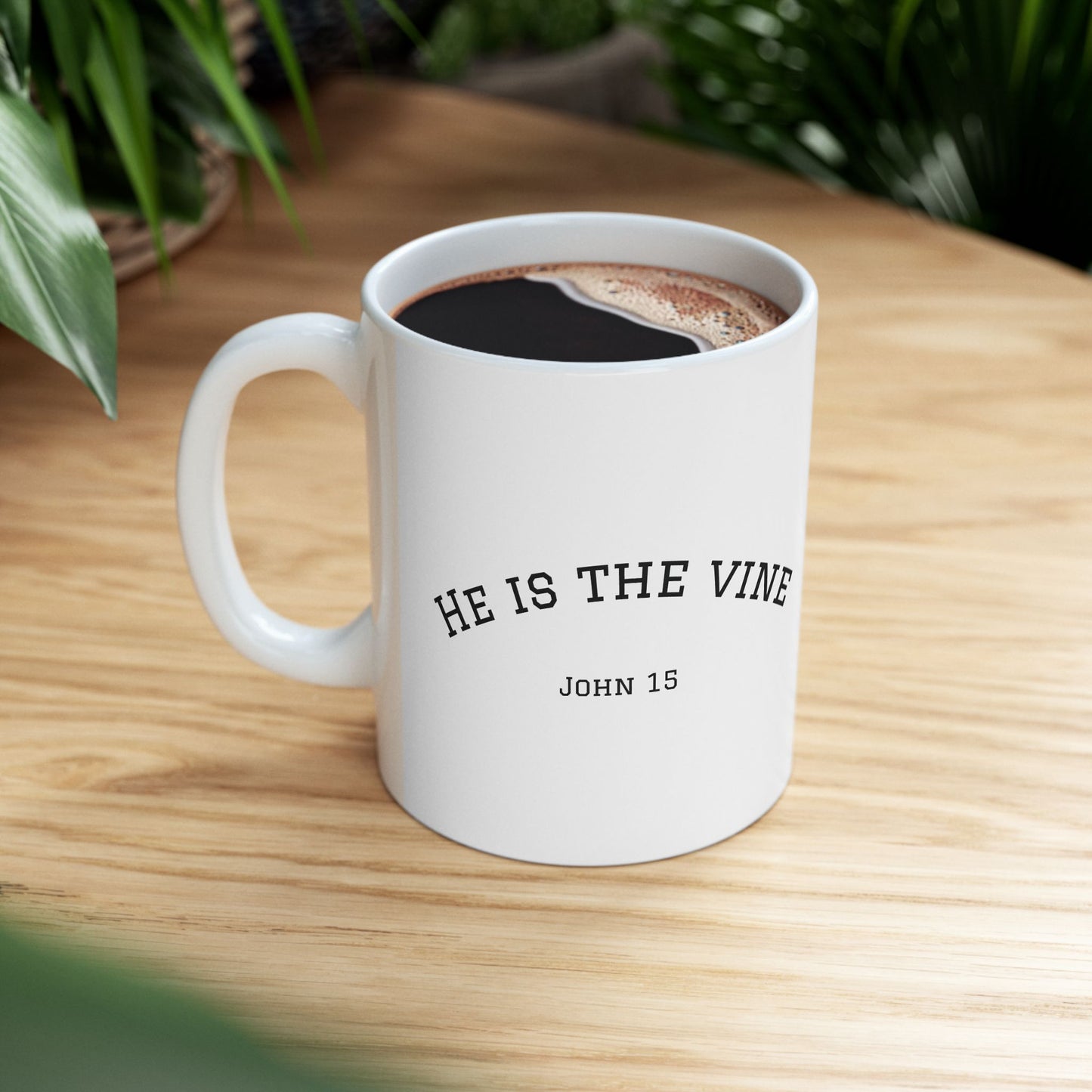 Inspirational Mug, Colorful Trees, He is the Vine | LIMITED TIME 50% OFF