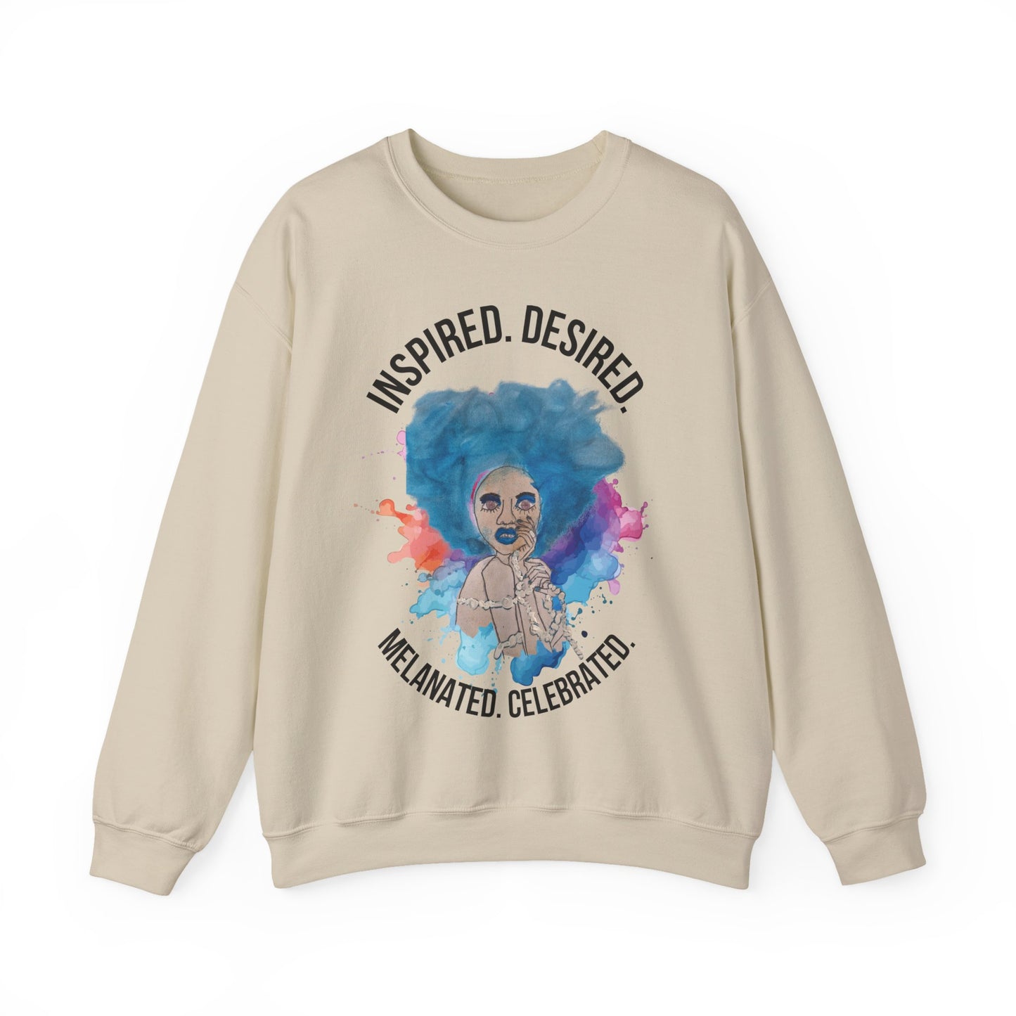Black Girl Magic Sweatshirt #2, Black Queen Women's Empowerment Unisex Crewneck, Melanin Pride Jumper, Inspired Desired Celebrated Apparel,
