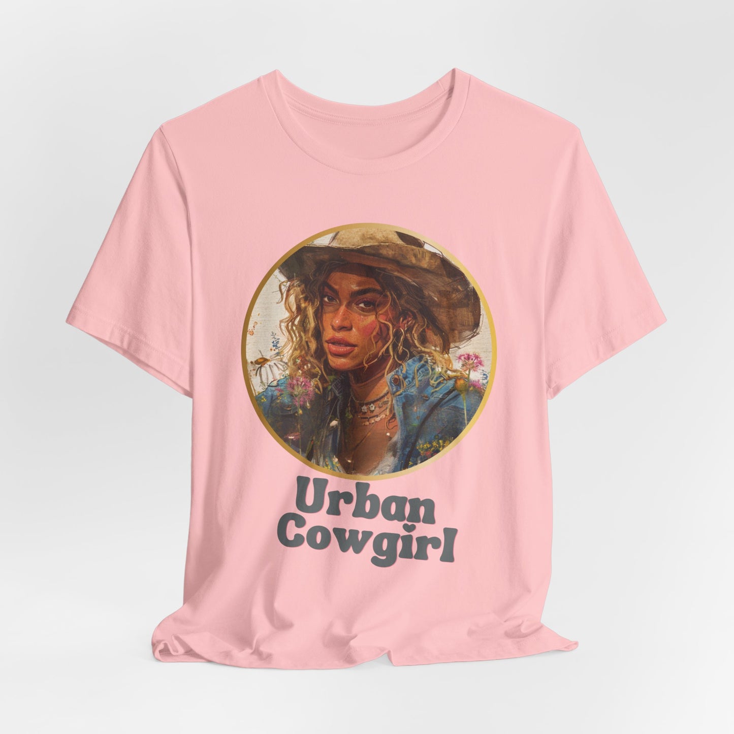 BEYONCE-INSPIRED, Urban Cowgirl Graphic, Fan Art, Cowgirl Shirt, Country Shirt, Country Concert Tee, Western Graphic Tee for Women, Western Tee, Unisex Jersey Short Sleeve Tee