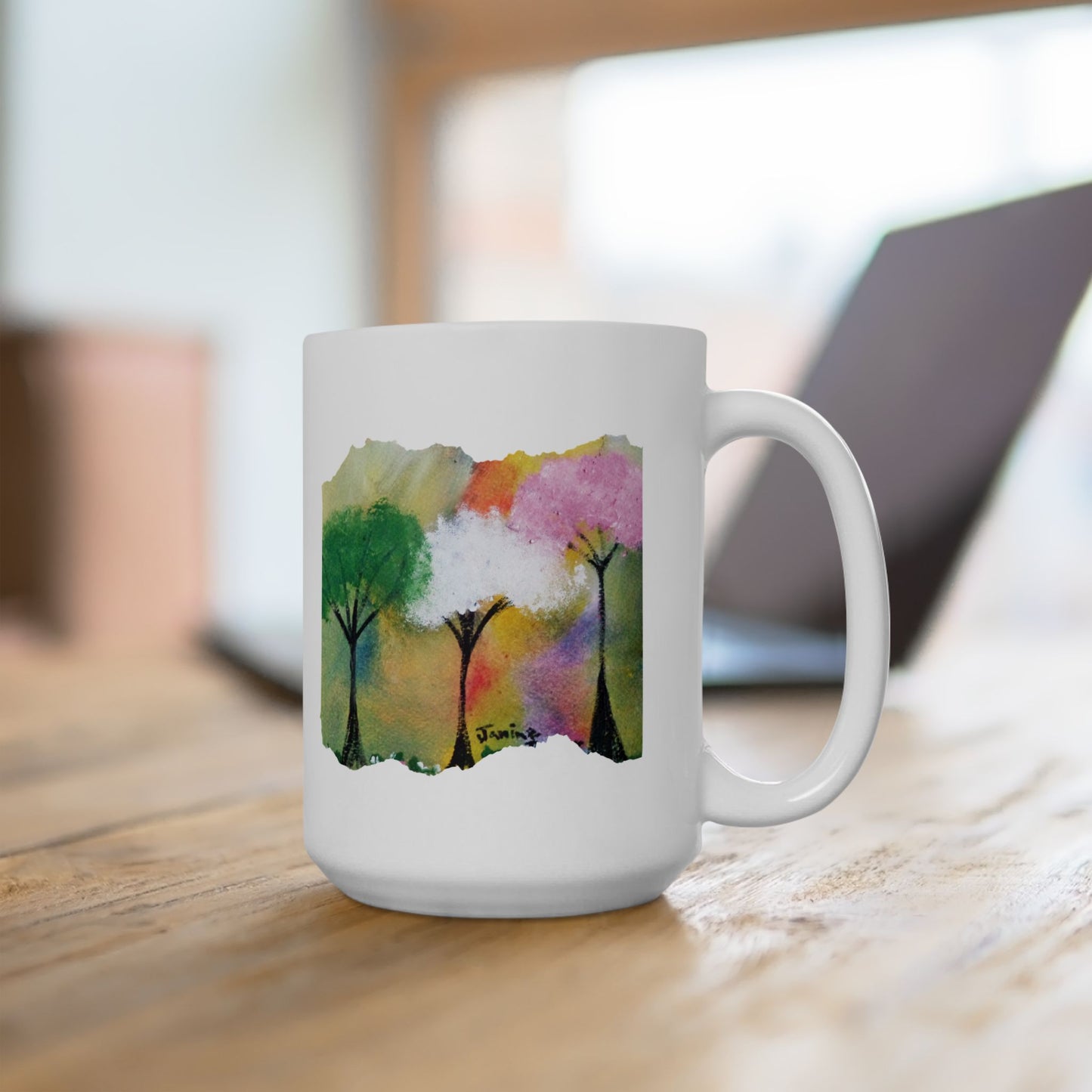 Inspirational Mug, Colorful Trees, He is the Vine | LIMITED TIME 50% OFF