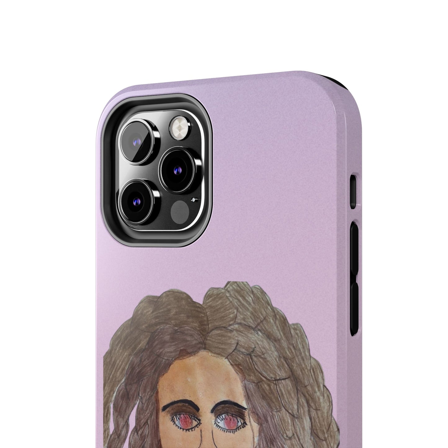 Black Woman Art Tough Phone Case, Hand-Painted Graphics, Original Art iPhone Cover, Protective Phone Case, Unique Artwork Case