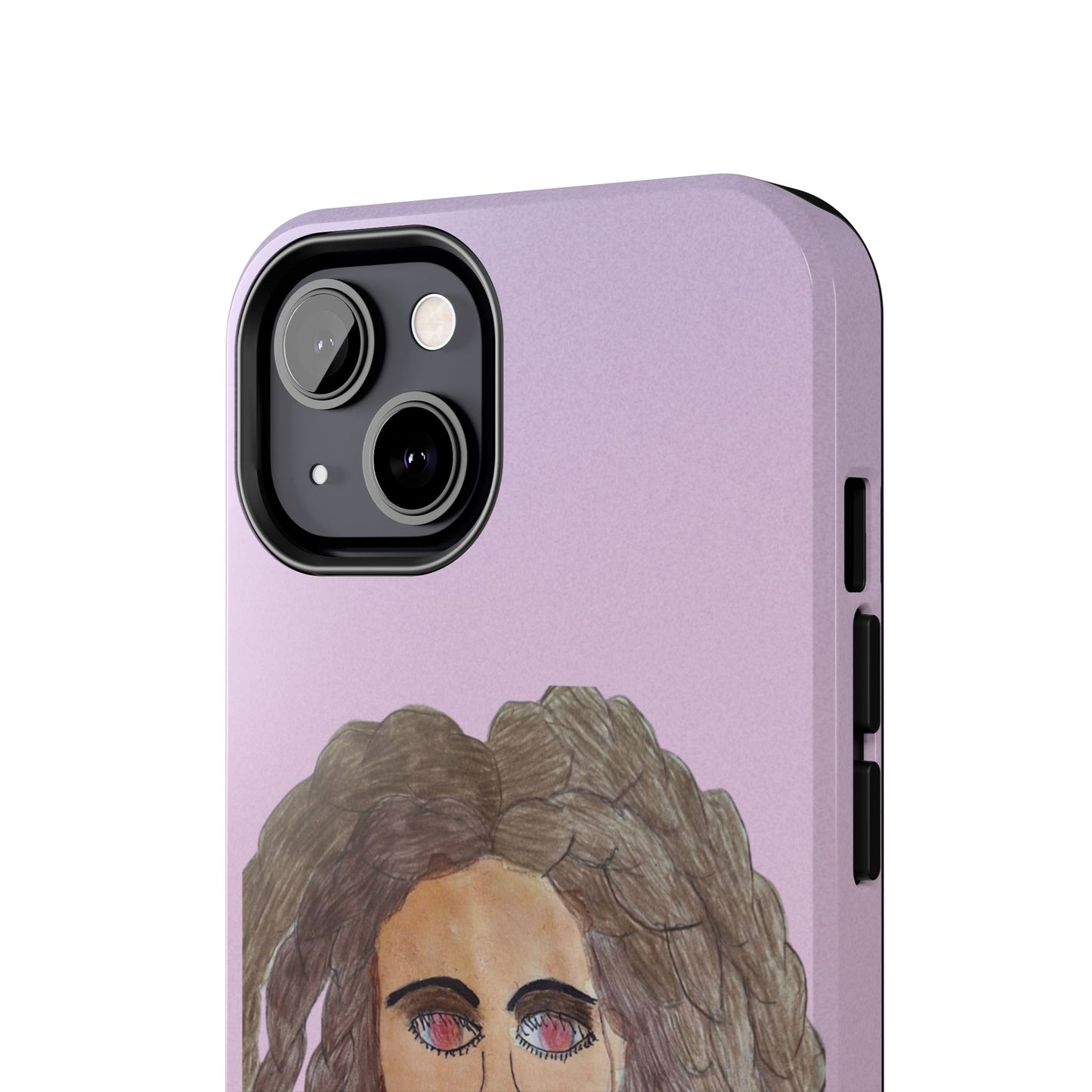Black Woman Art Tough Phone Case, Hand-Painted Graphics, Original Art iPhone Cover, Protective Phone Case, Unique Artwork Case