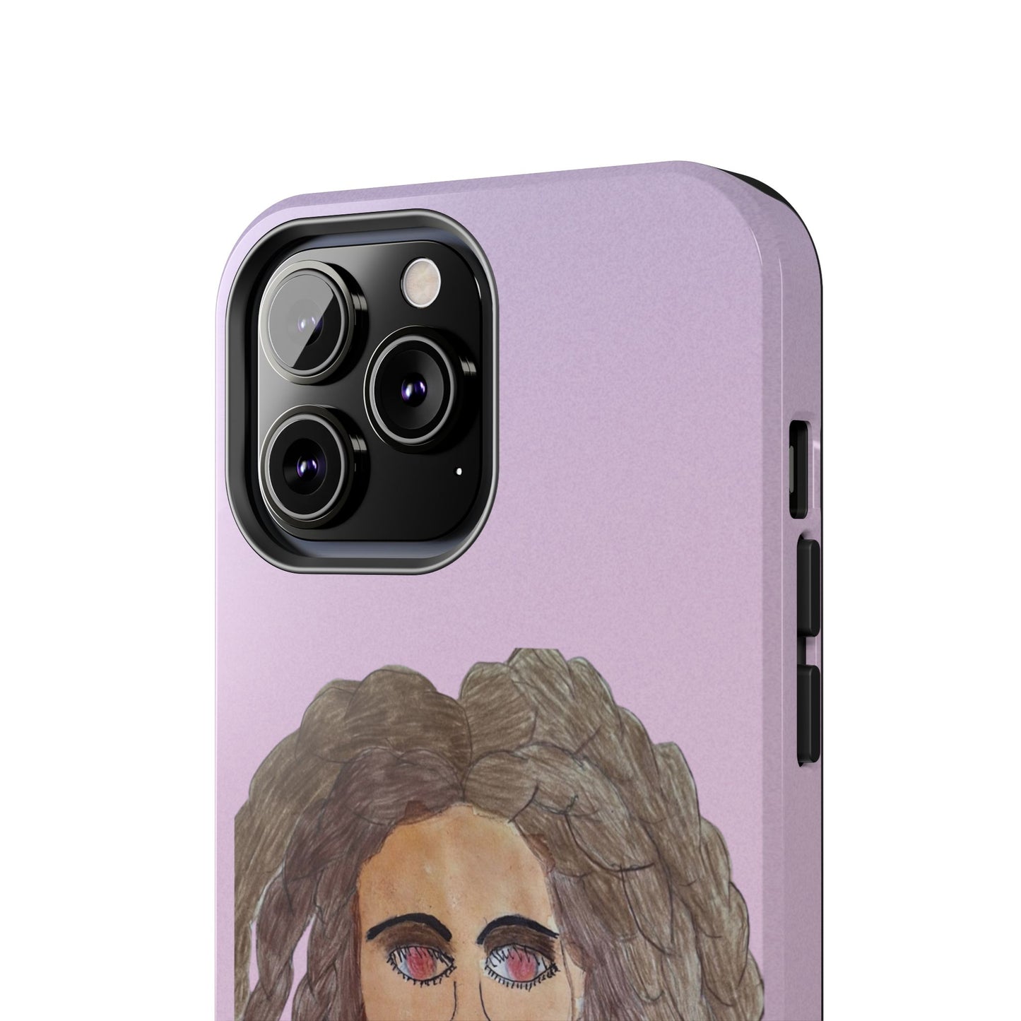 Black Woman Art Tough Phone Case, Hand-Painted Graphics, Original Art iPhone Cover, Protective Phone Case, Unique Artwork Case