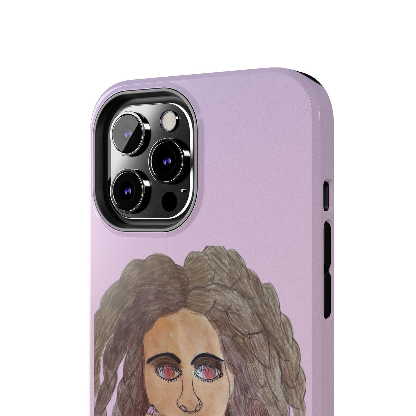 Black Woman Art Tough Phone Case, Hand-Painted Graphics, Original Art iPhone Cover, Protective Phone Case, Unique Artwork Case