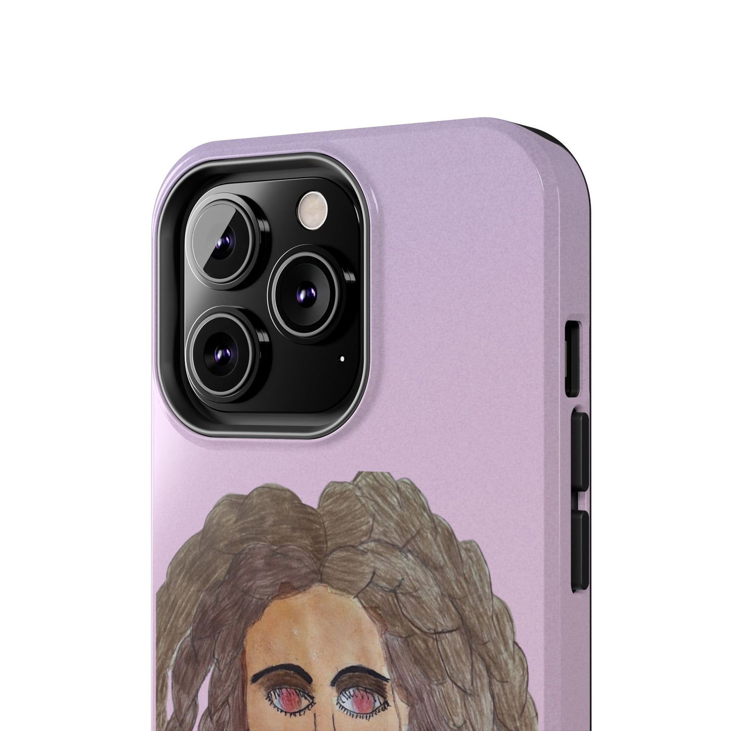 Black Woman Art Tough Phone Case, Hand-Painted Graphics, Original Art iPhone Cover, Protective Phone Case, Unique Artwork Case