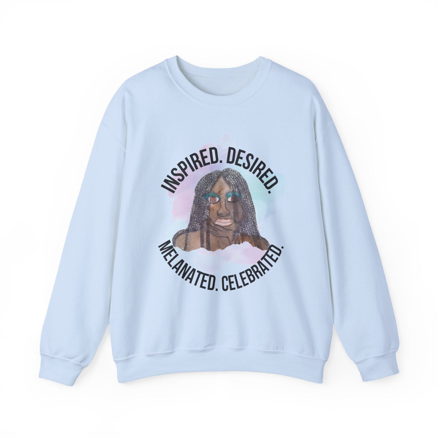Black Girl Magic Sweatshirt #1, Black Queen Women's Empowerment Unisex Crewneck, Melanin Pride Jumper, Inspired Desired Celebrated Apparel,