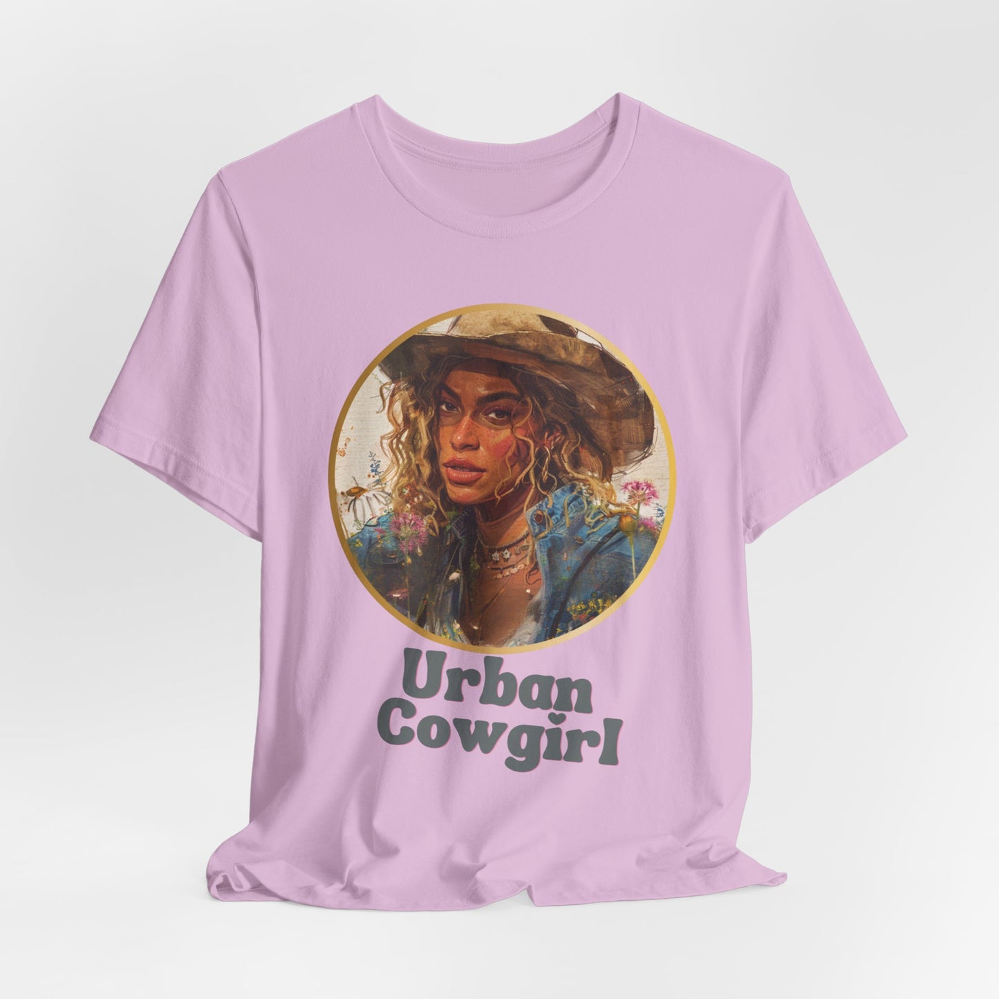 BEYONCE-INSPIRED, Urban Cowgirl Graphic, Fan Art, Cowgirl Shirt, Country Shirt, Country Concert Tee, Western Graphic Tee for Women, Western Tee, Unisex Jersey Short Sleeve Tee