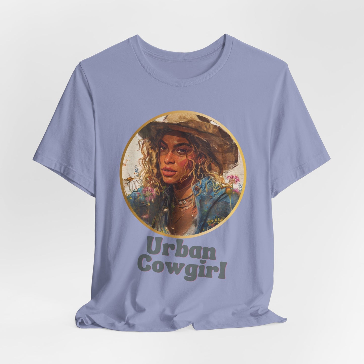 BEYONCE-INSPIRED, Urban Cowgirl Graphic, Fan Art, Cowgirl Shirt, Country Shirt, Country Concert Tee, Western Graphic Tee for Women, Western Tee, Unisex Jersey Short Sleeve Tee