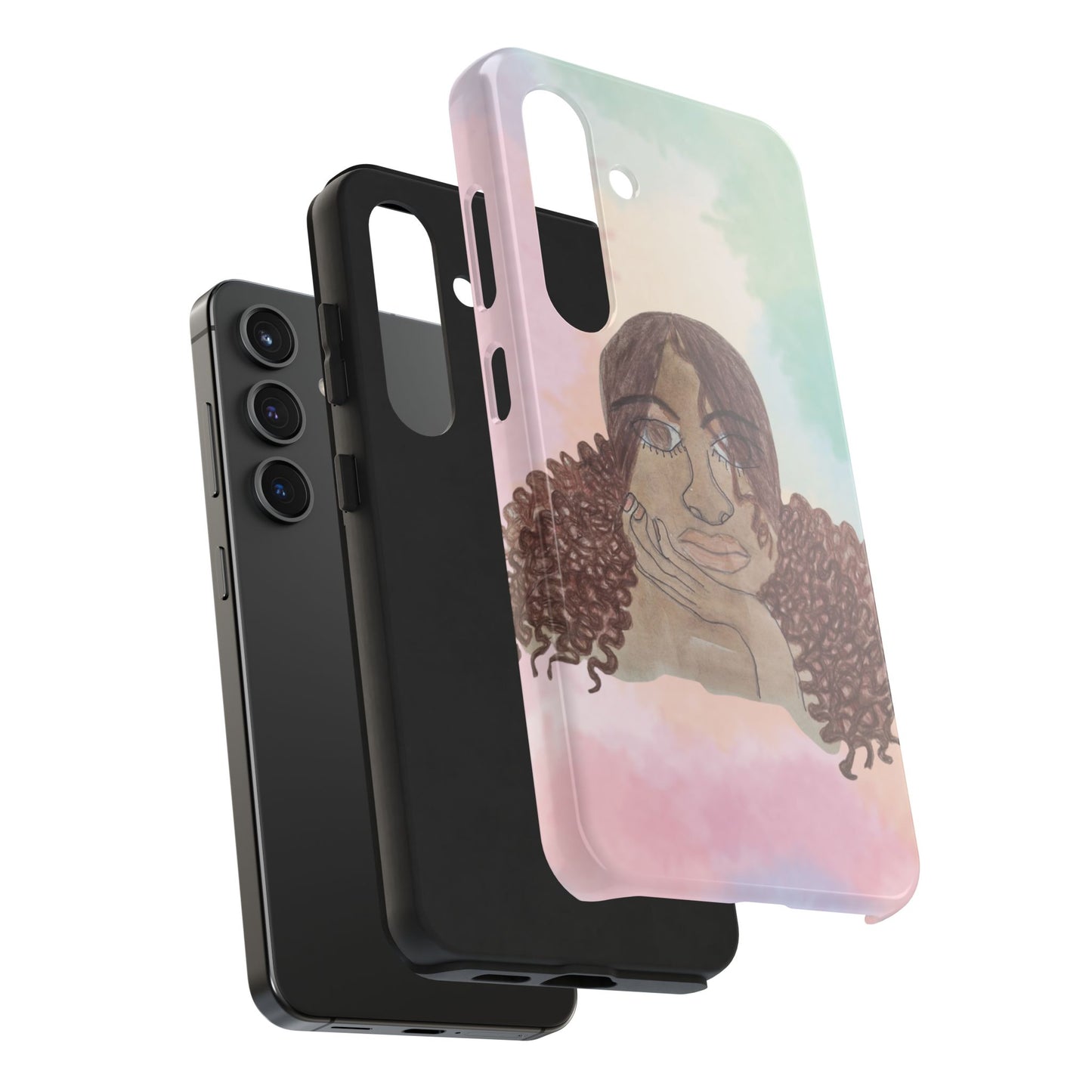 Black Woman Art Phone Case + Free ($10 value) Wallpaper | Limited Time Sale