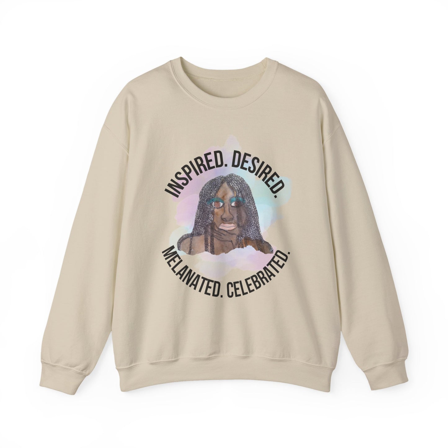 Black Girl Magic Sweatshirt #1, Black Queen Women's Empowerment Unisex Crewneck, Melanin Pride Jumper, Inspired Desired Celebrated Apparel,