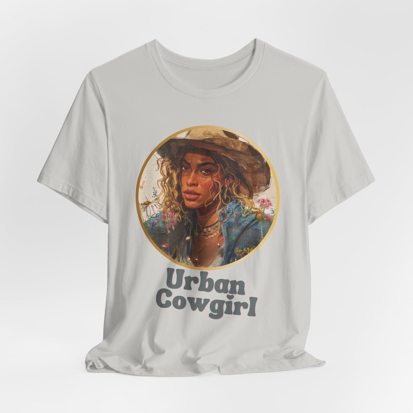 BEYONCE-INSPIRED, Urban Cowgirl Graphic, Fan Art, Cowgirl Shirt, Country Shirt, Country Concert Tee, Western Graphic Tee for Women, Western Tee, Unisex Jersey Short Sleeve Tee
