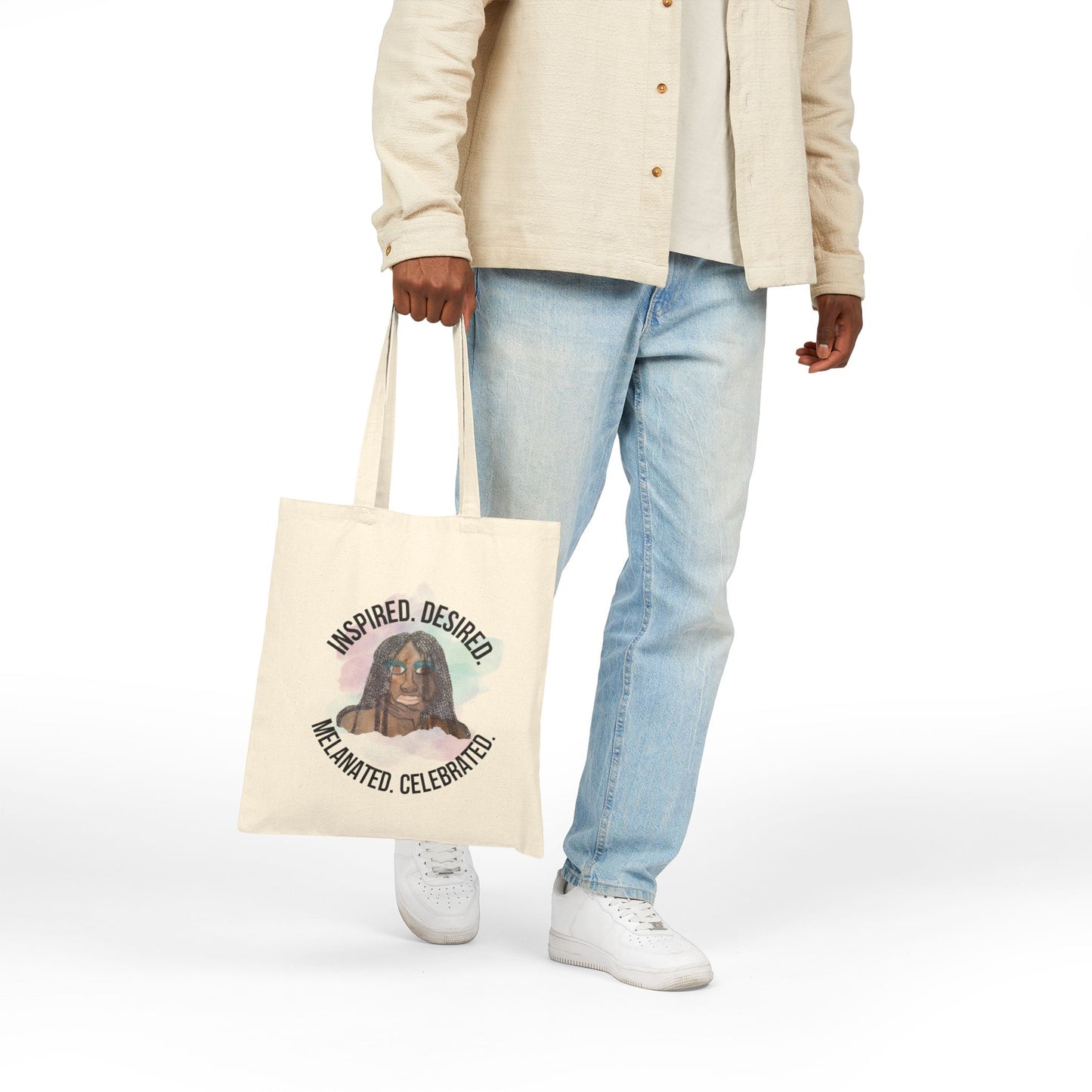 Black Girl Magic #1 Canvas Tote Bag - Eco-Friendly, Gift for Her, Reusable Shopping Bag, Motivational Art Tote, Statement Accessory