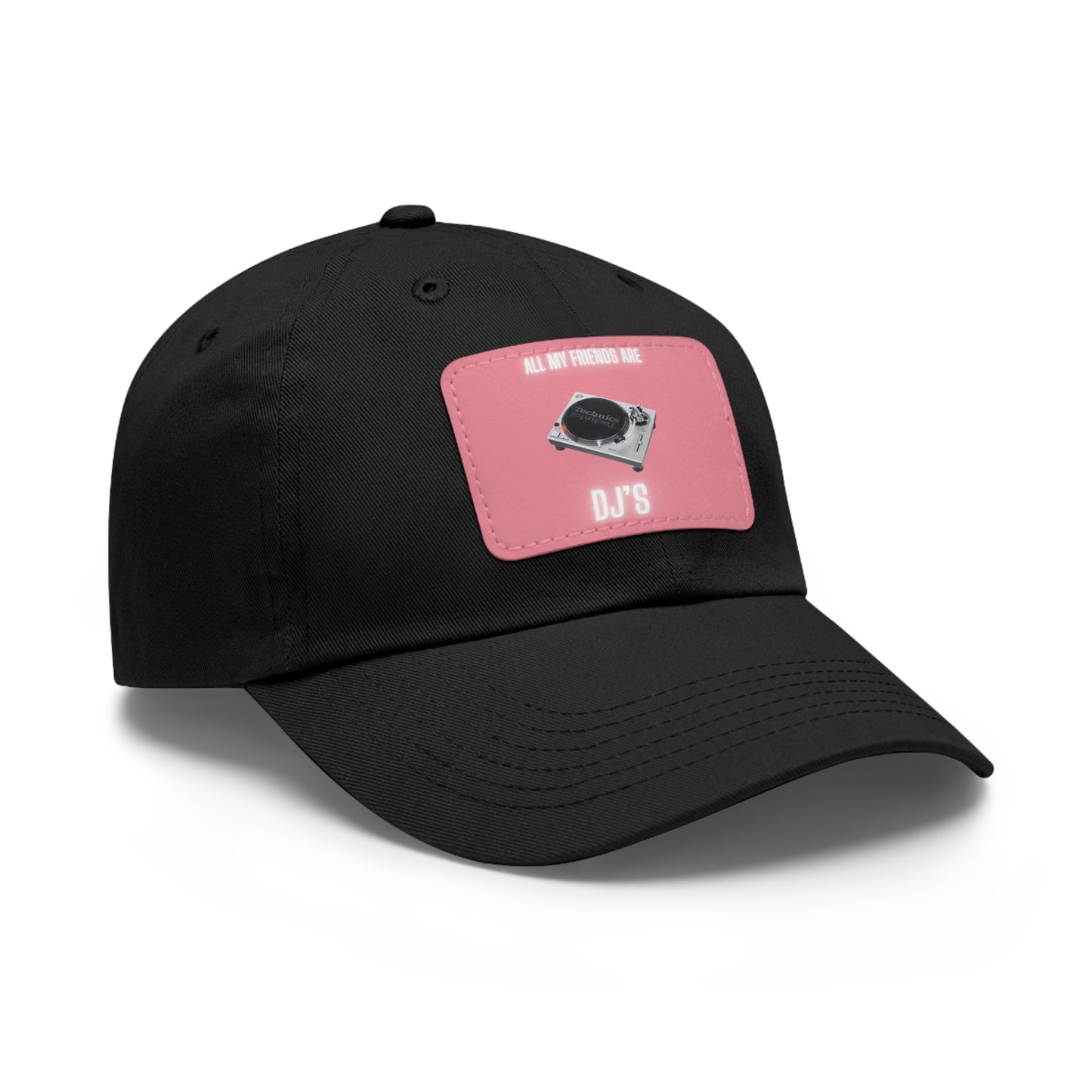 All My Friends Are DJs Dad Hat (Rectangle), Gift for Him, Gift for Her, DJ Style