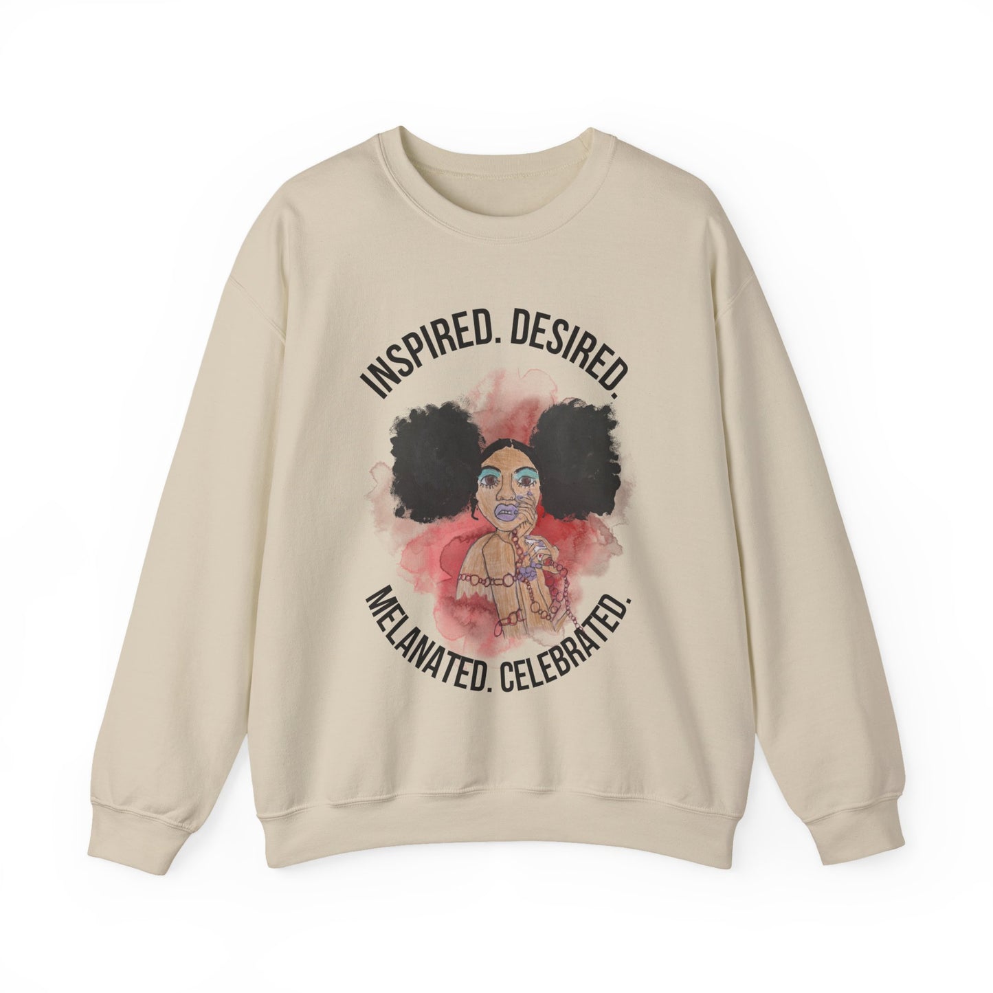 Black Girl Magic Sweatshirt #4, Black Queen Women's Empowerment Unisex Crewneck, Melanin Pride Jumper, Inspired Desired Celebrated Apparel,