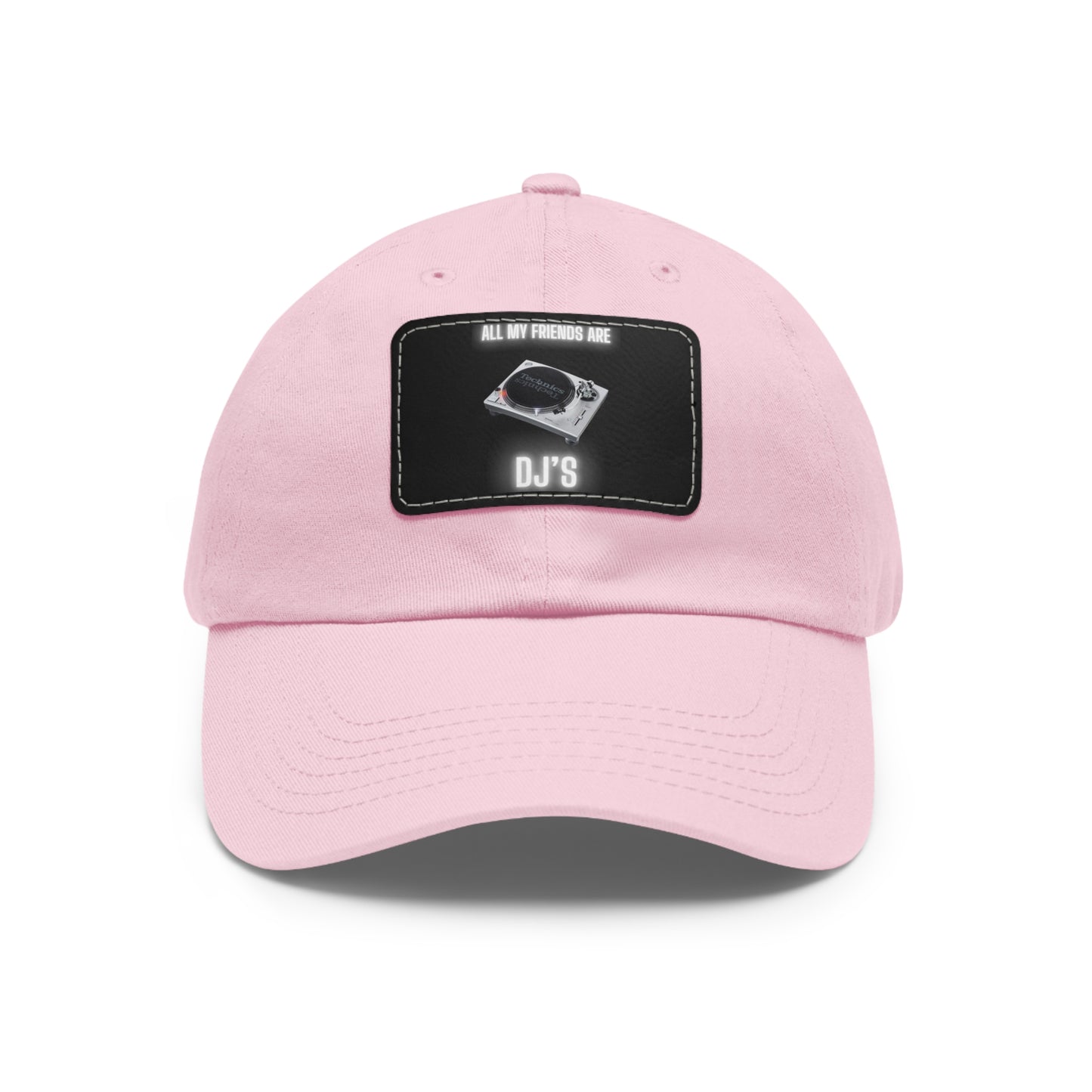 All My Friends Are DJs Dad Hat (Rectangle), Gift for Him, Gift for Her, DJ Style