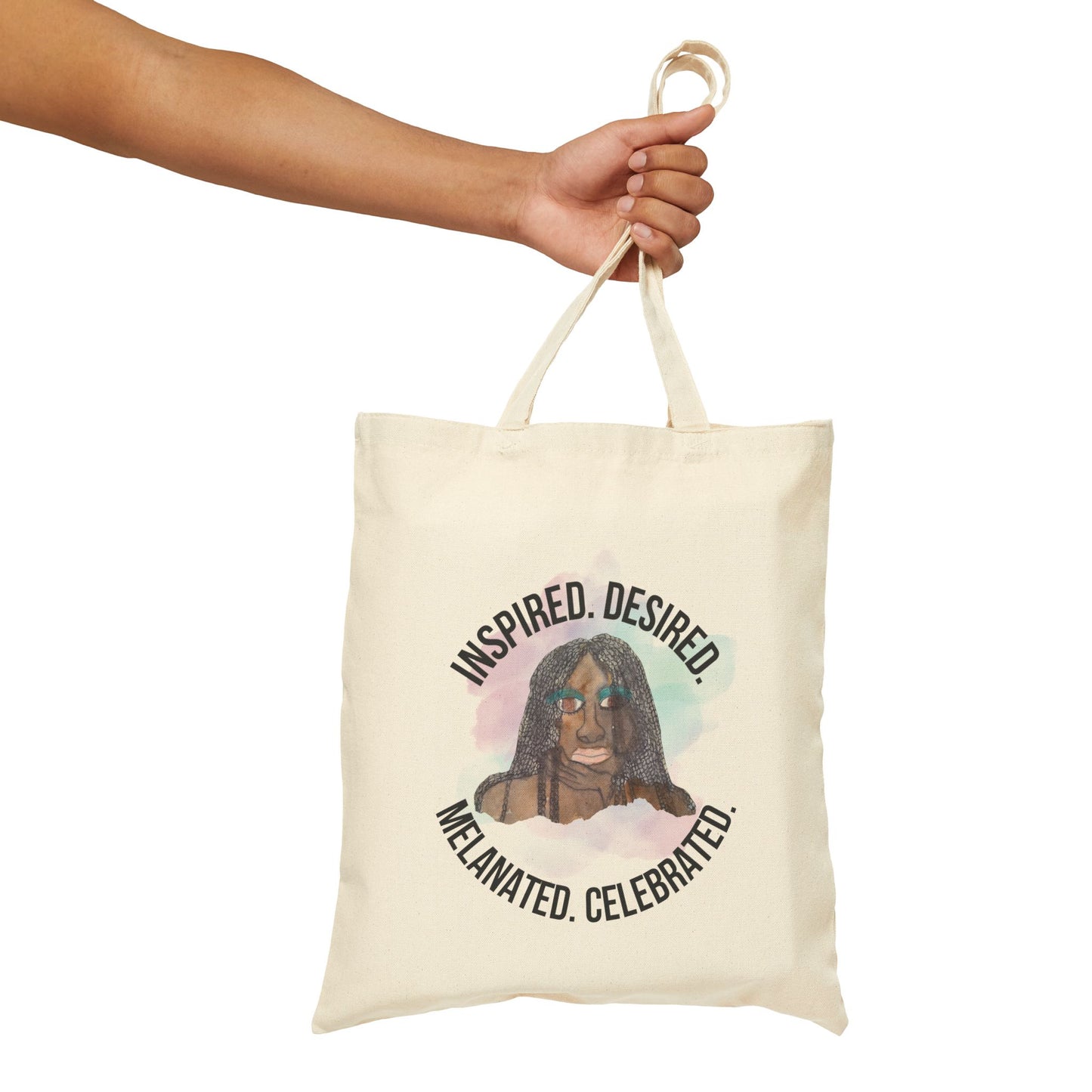 Black Girl Magic #1 Canvas Tote Bag - Eco-Friendly, Gift for Her, Reusable Shopping Bag, Motivational Art Tote, Statement Accessory