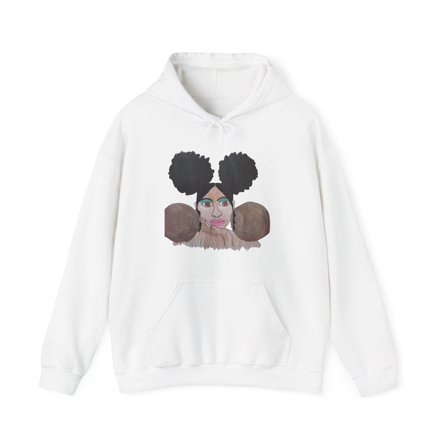 Melanated. Celebrated. Hoodie – Black Girl Magic Afro Art Sweatshirt | Urban Streetwear for Women