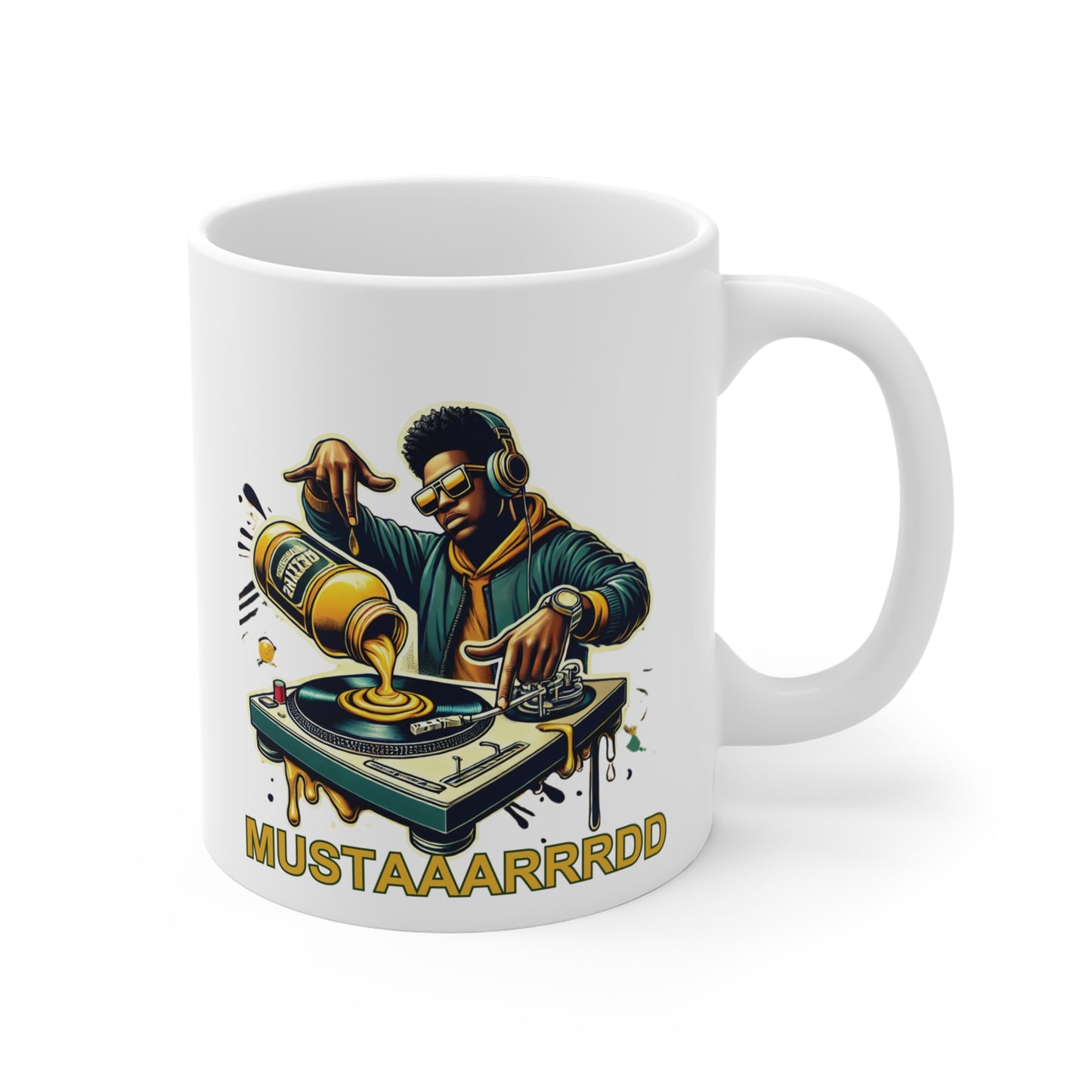 MUSTARD Hip Hop DJ Coffee Mug, KDot Tribute Gift, 11oz Cup for Music Lovers, Musician Gift Idea, Rap Fan Mug, Hip Hop Coffee Cup, Music