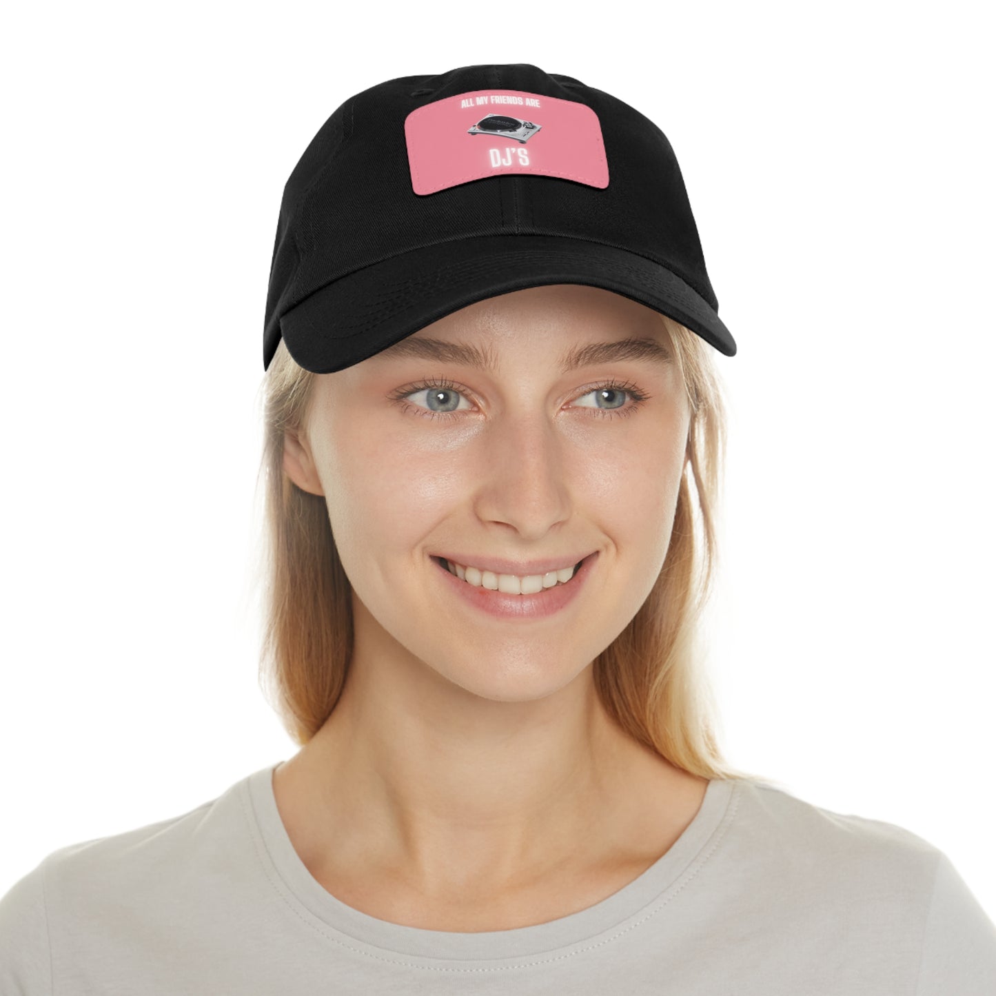 All My Friends Are DJs Dad Hat (Rectangle), Gift for Him, Gift for Her, DJ Style
