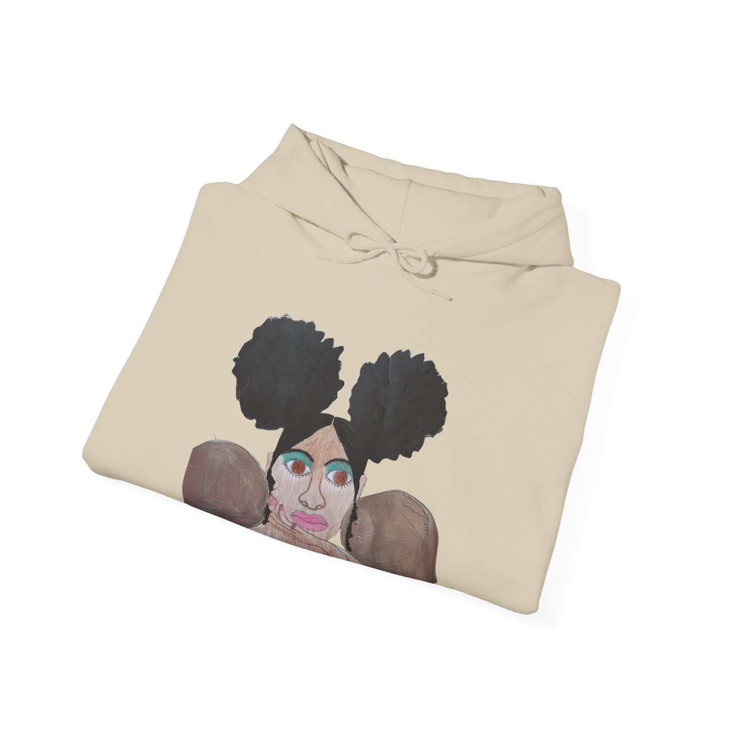 Melanated. Celebrated. Hoodie – Black Girl Magic Afro Art Sweatshirt | Urban Streetwear for Women