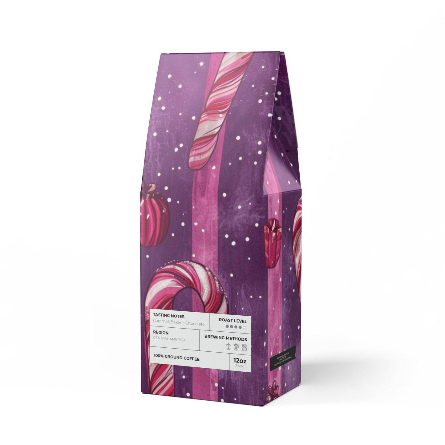 CANDY CANES & SUGAR PLUMS, Flathead Valley Coffee Blend (Medium-Dark Roast), Specialty Grade Craft Coffee, Holiday Gift, Gift