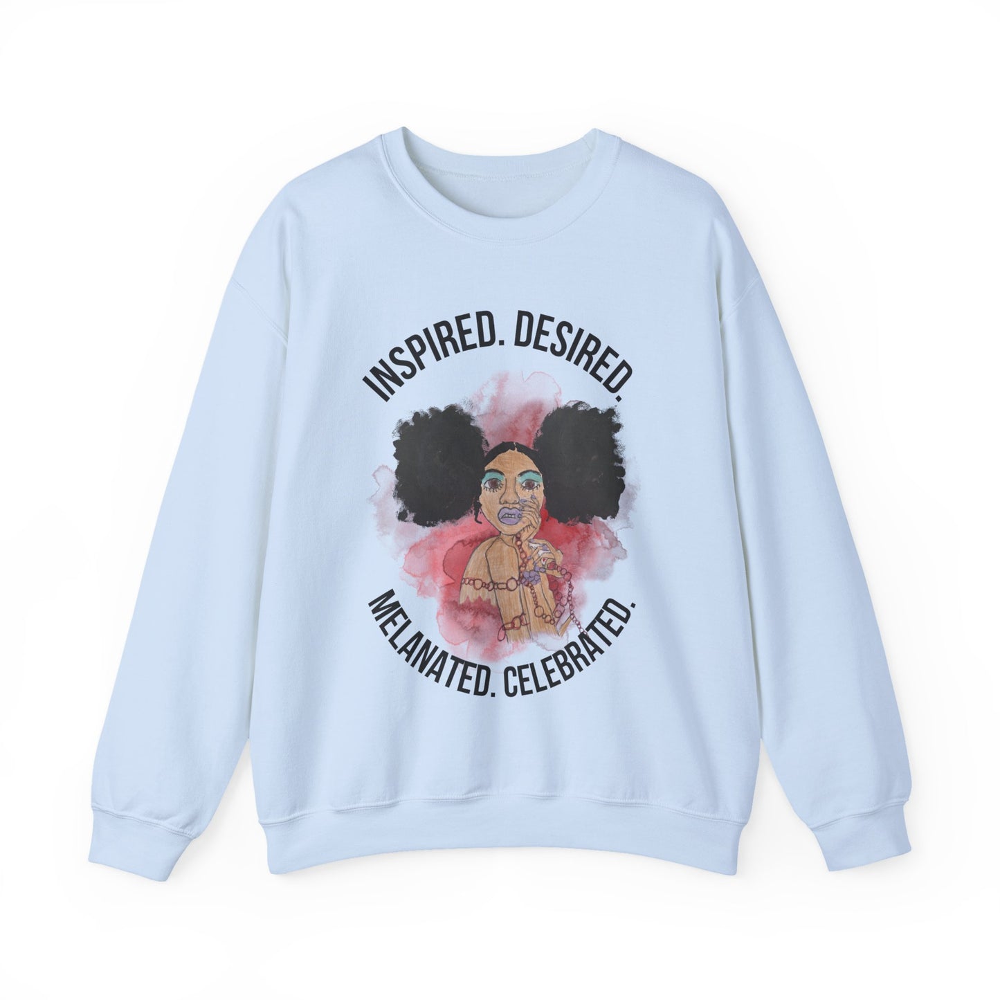 Black Girl Magic Sweatshirt #4, Black Queen Women's Empowerment Unisex Crewneck, Melanin Pride Jumper, Inspired Desired Celebrated Apparel,