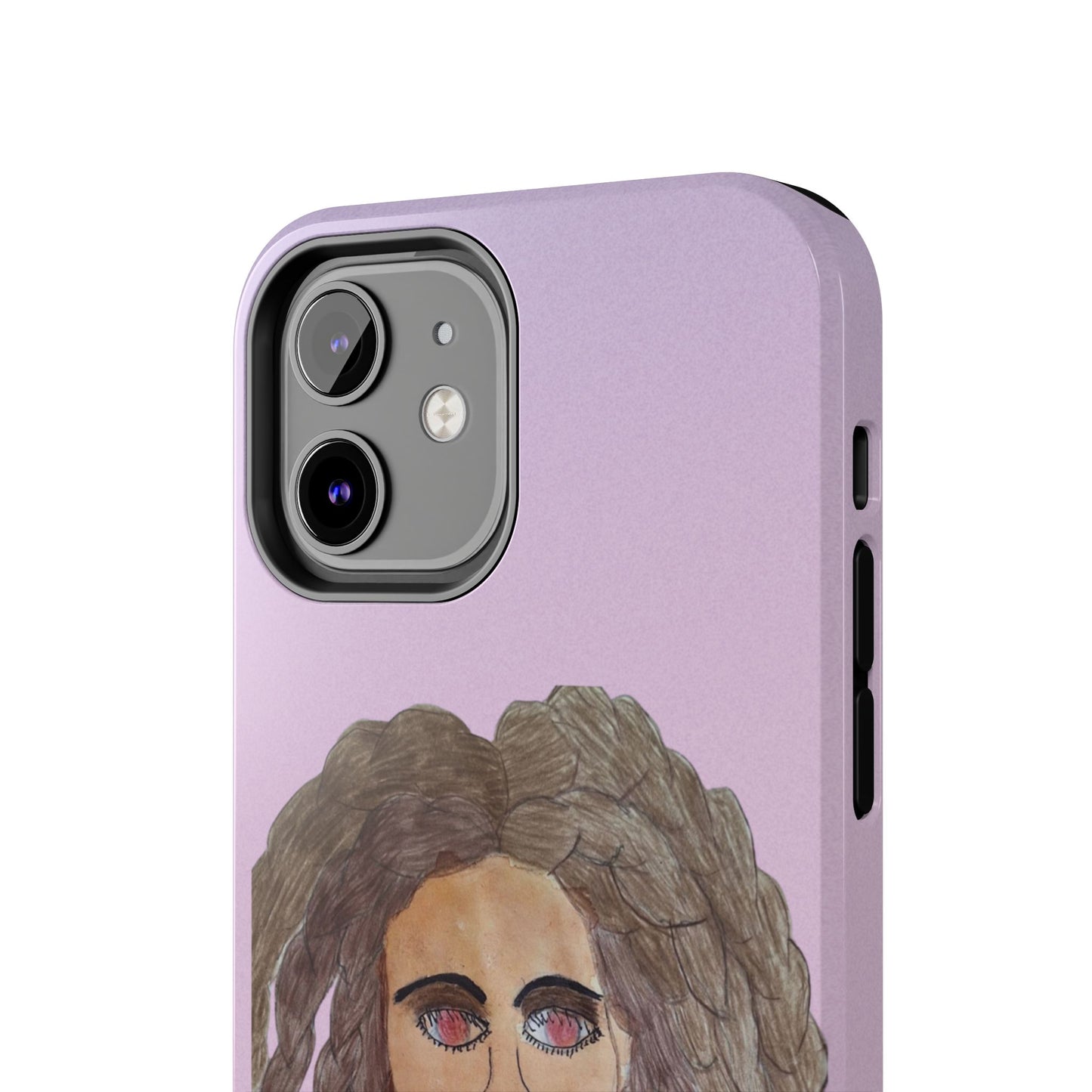 Black Woman Art Tough Phone Case, Hand-Painted Graphics, Original Art iPhone Cover, Protective Phone Case, Unique Artwork Case