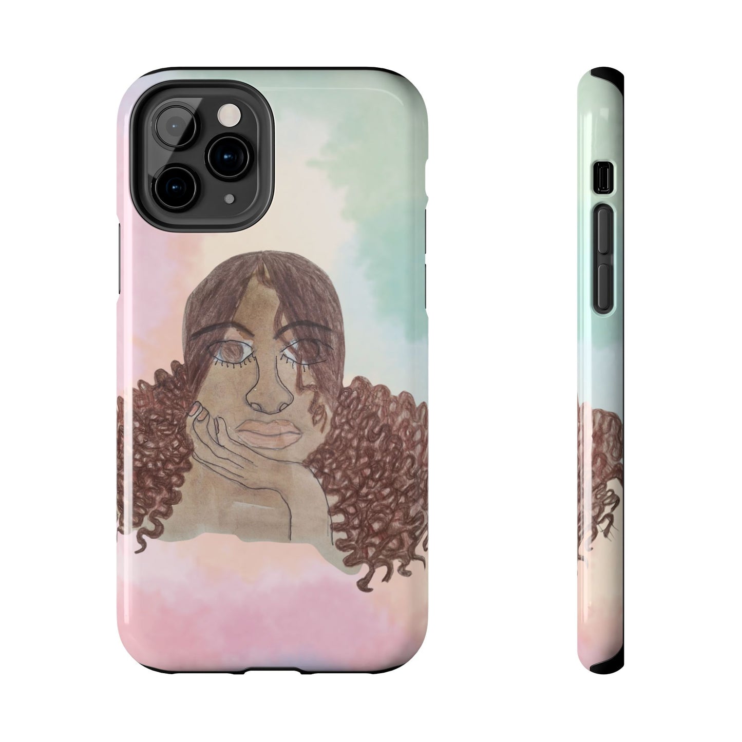 Black Woman Art Phone Case + Free ($10 value) Wallpaper | Limited Time Sale