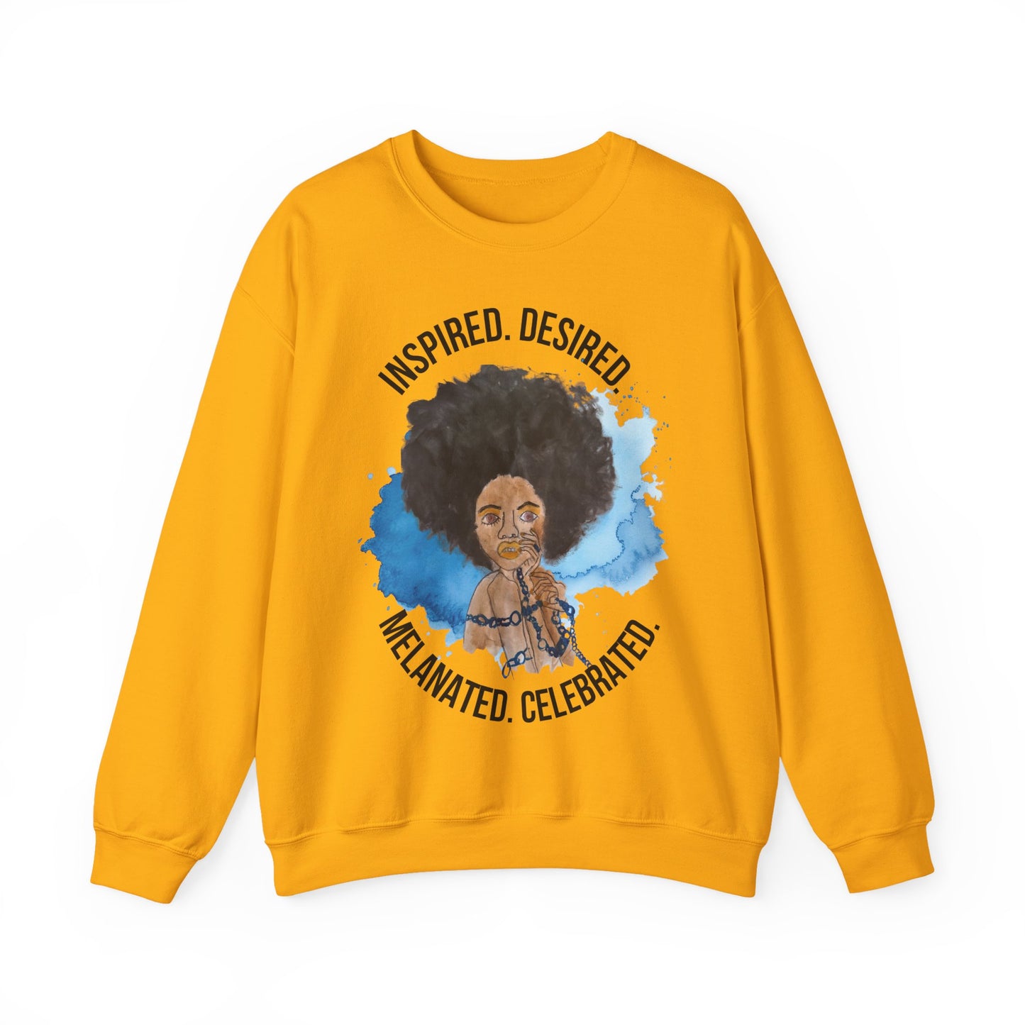 Black Girl Magic Sweatshirt #5, Black Queen Women's Empowerment Unisex Crewneck, Melanin Pride Jumper, Inspired Desired Celebrated Apparel,